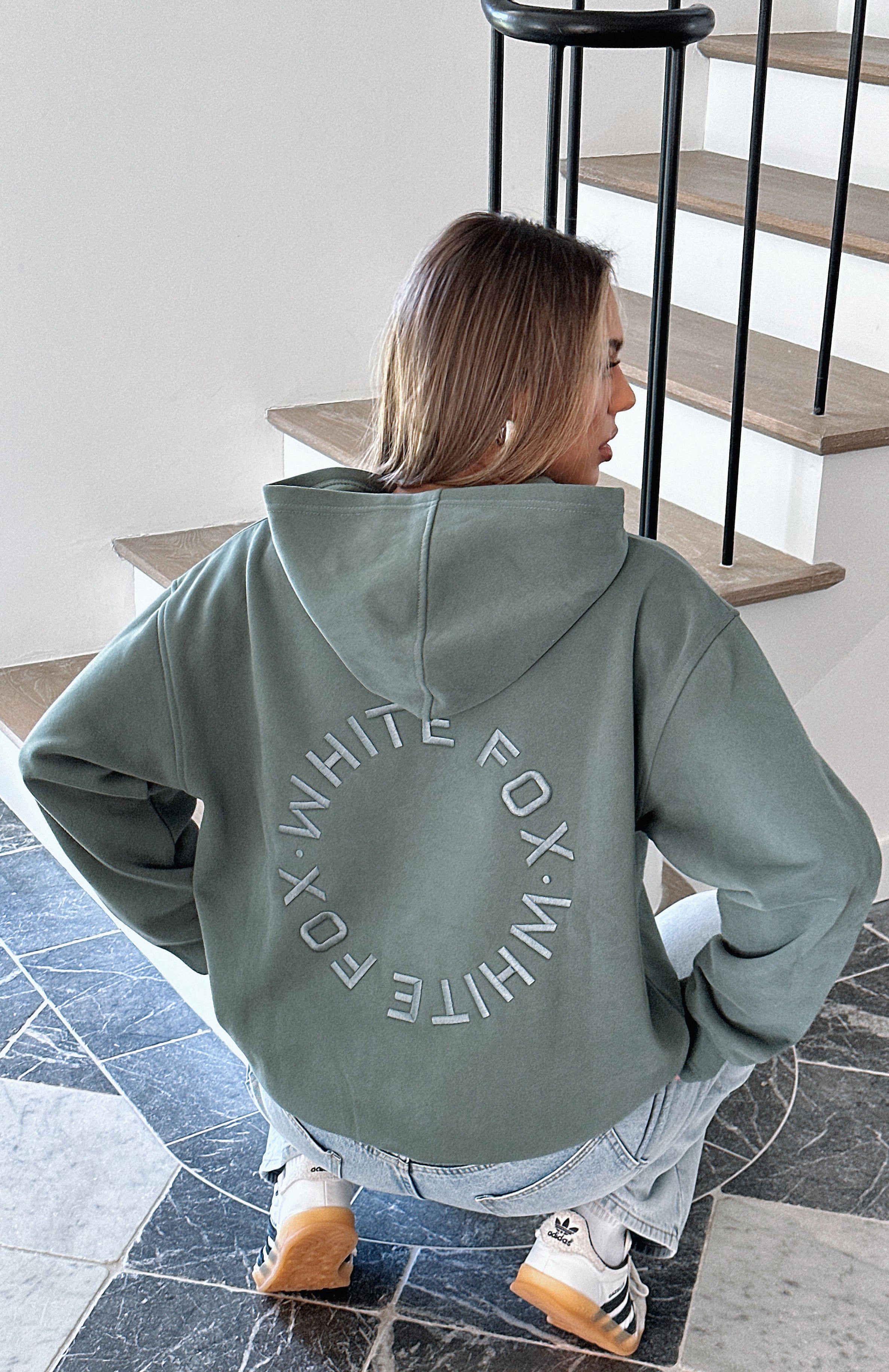 Ultimate Stay Lifted Oversized Hoodie - Dark Green