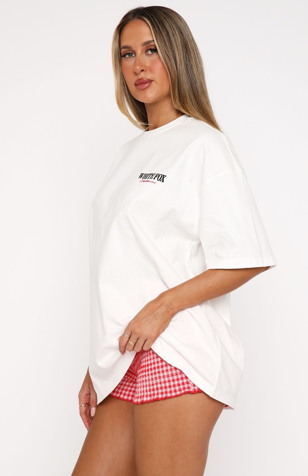 Premium Oversized Cotton Tee - White