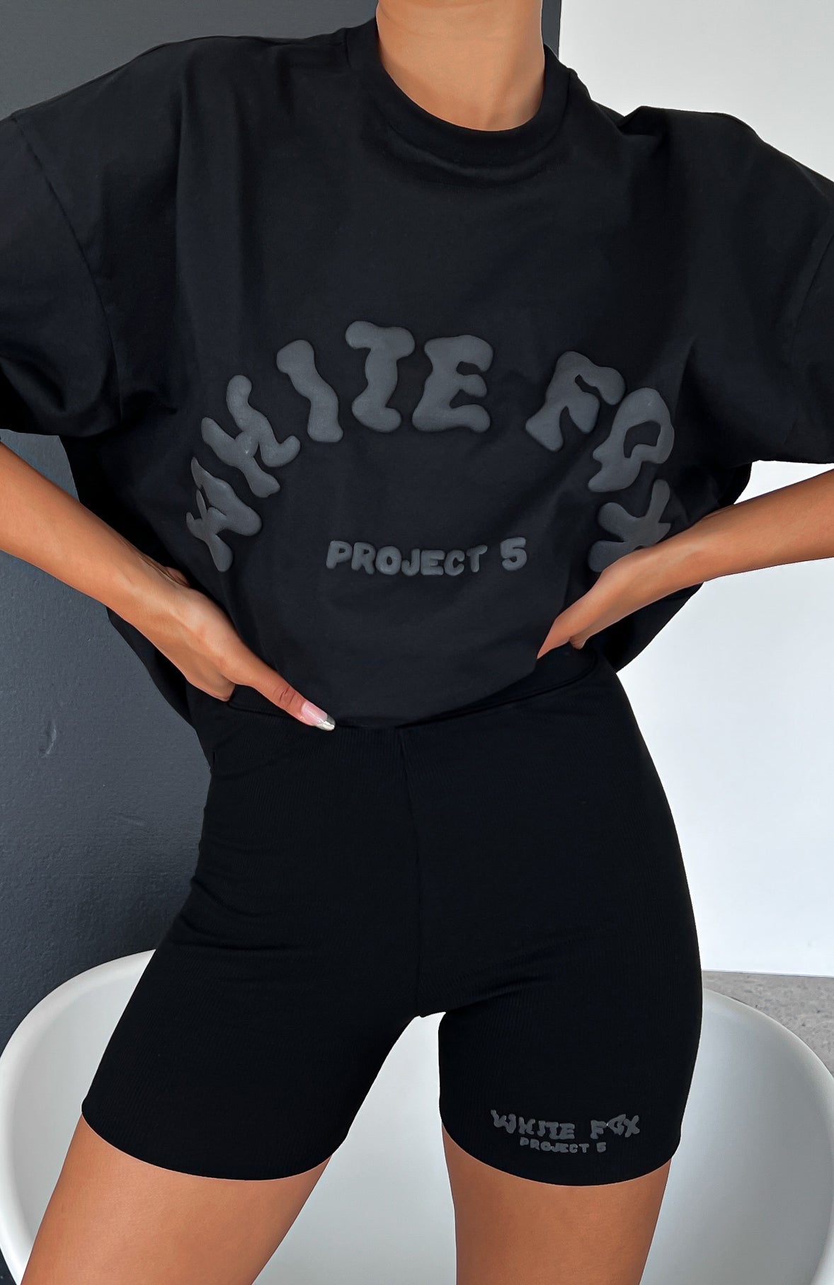 Premium Ribbed Bike Shorts - Ink Edition
