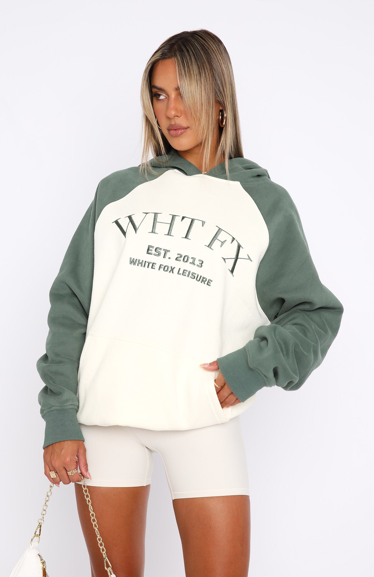 Ultimate Chill: Caught Up On It Oversized Hoodie - Cream