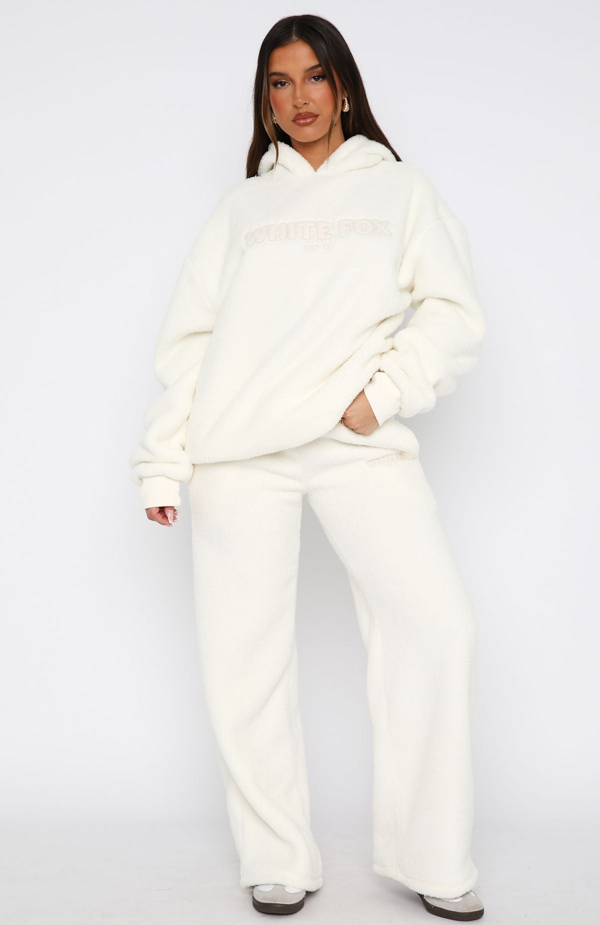 Ultimate Comfort: Don't Lose Me Oversized Hoodie in Off White