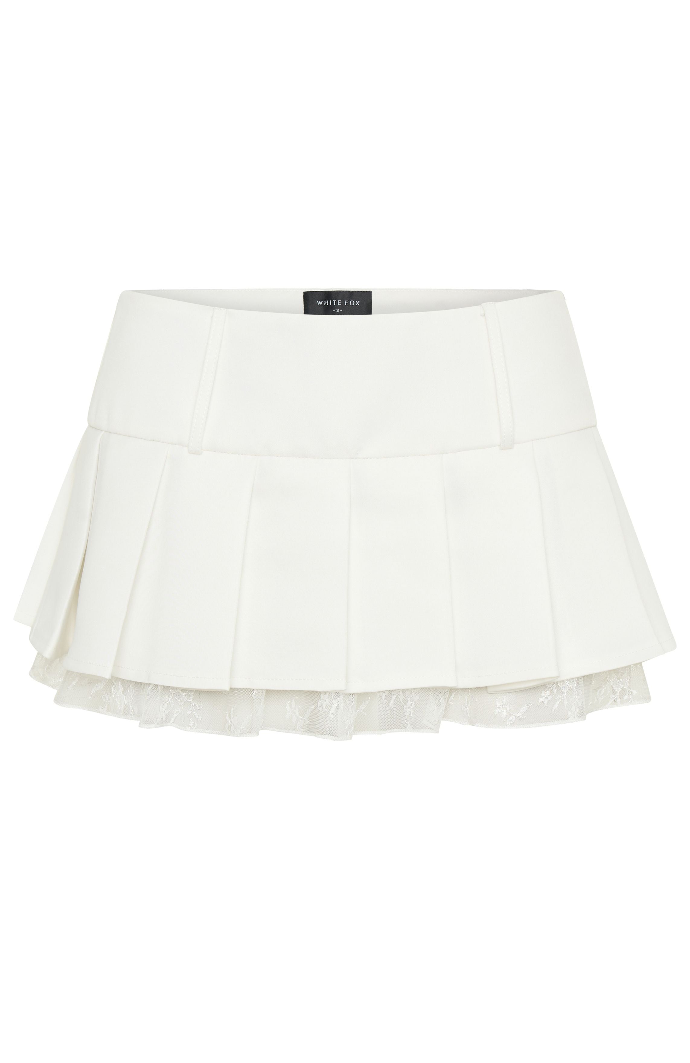 Ultimate Vintage Pleated Mini Skirt - White