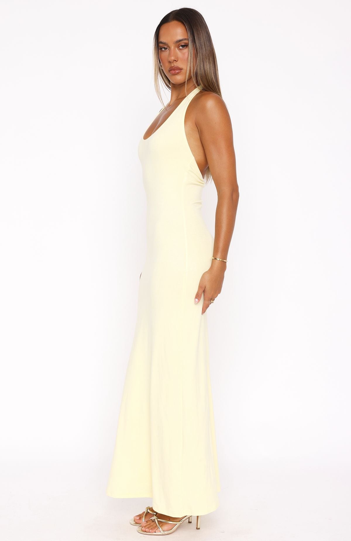 Premium Lemon Halter Maxi Dress - Ultimate Style Upgrade