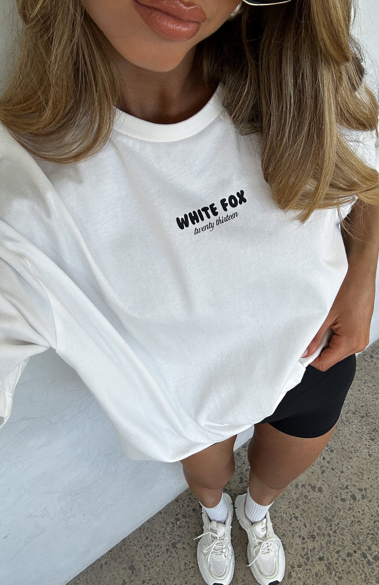 Premium Oversized Cotton Tee - White