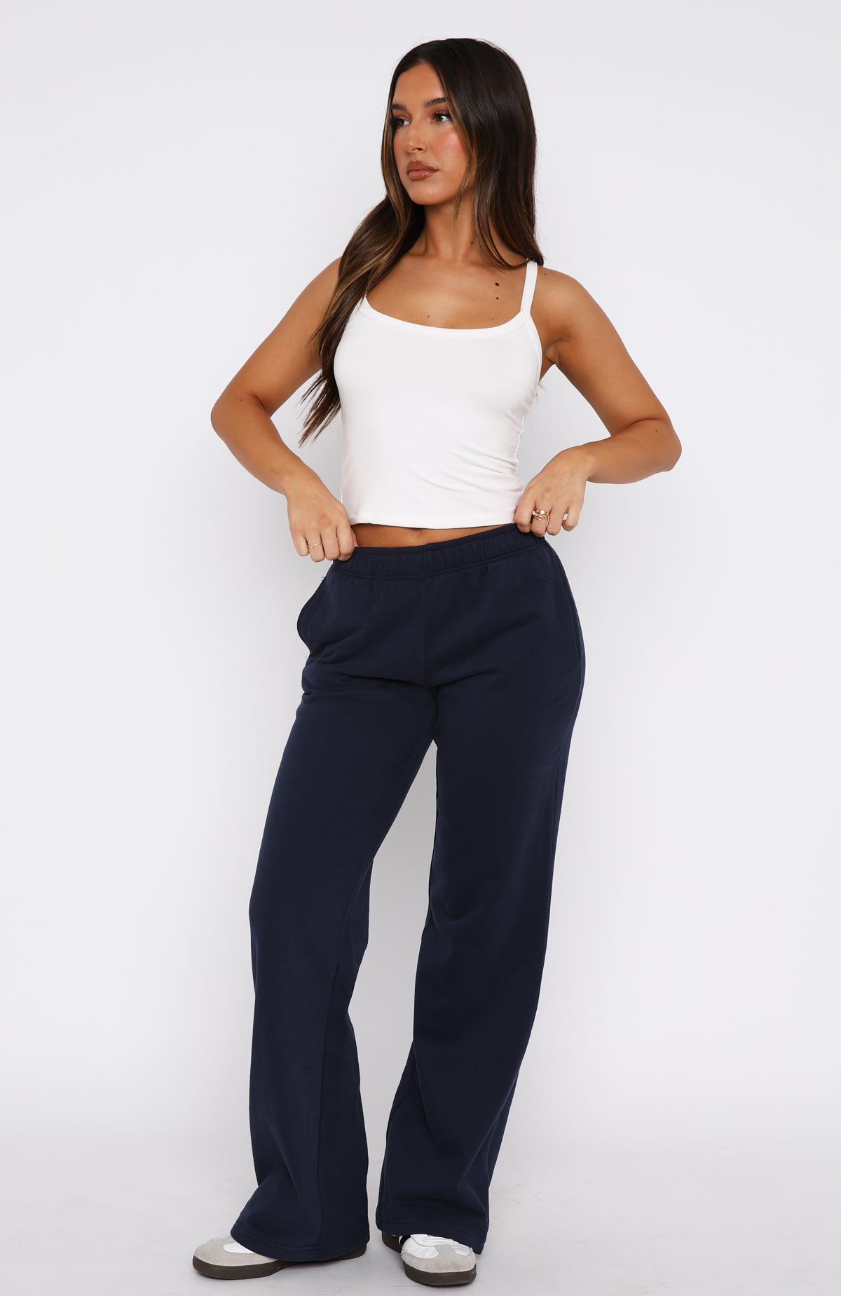 Ultimate Comfort Wide Leg Sweatpants - Navy