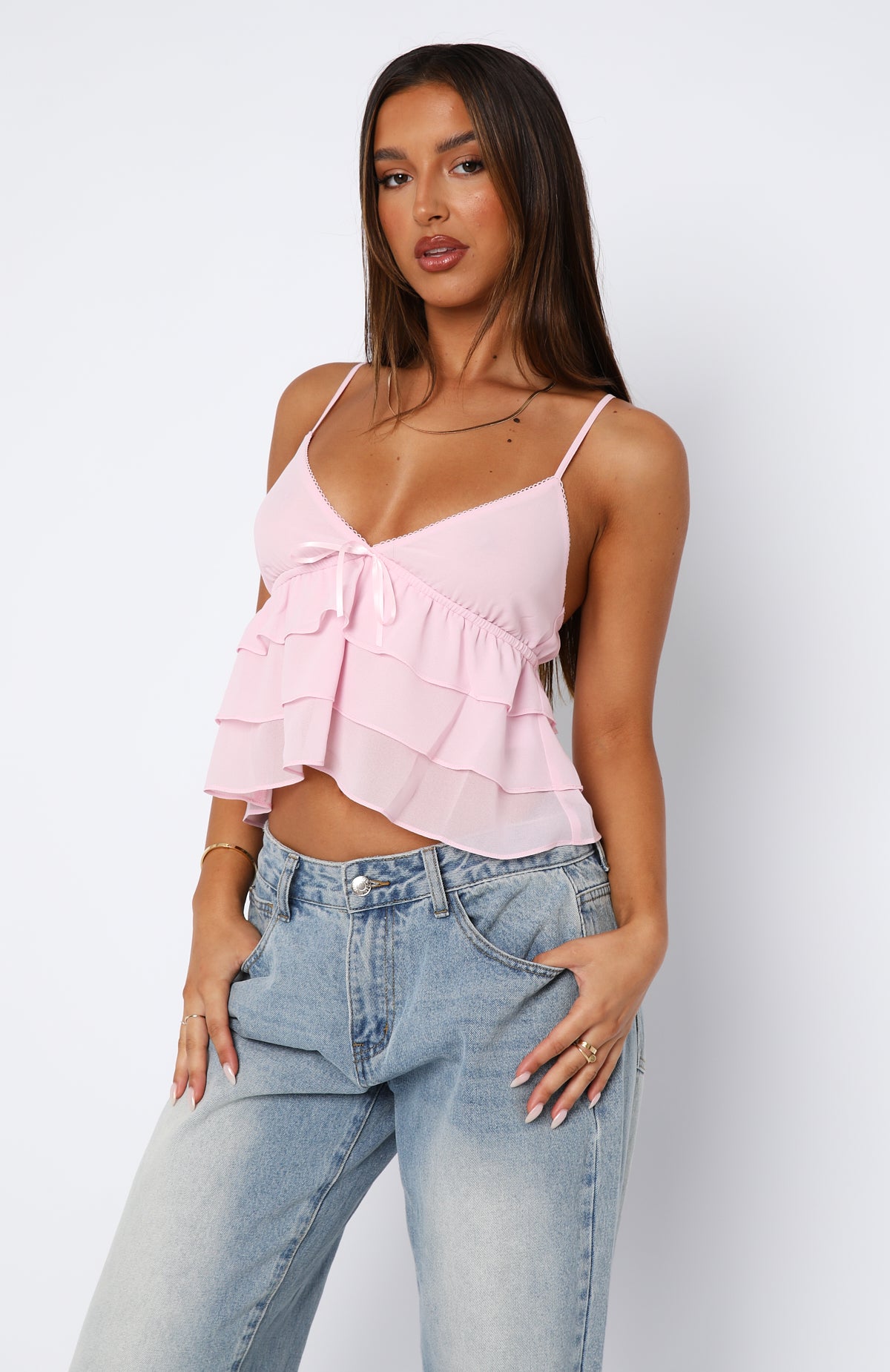 Premium Chase Dreams Top - Baby Pink Summer Essential