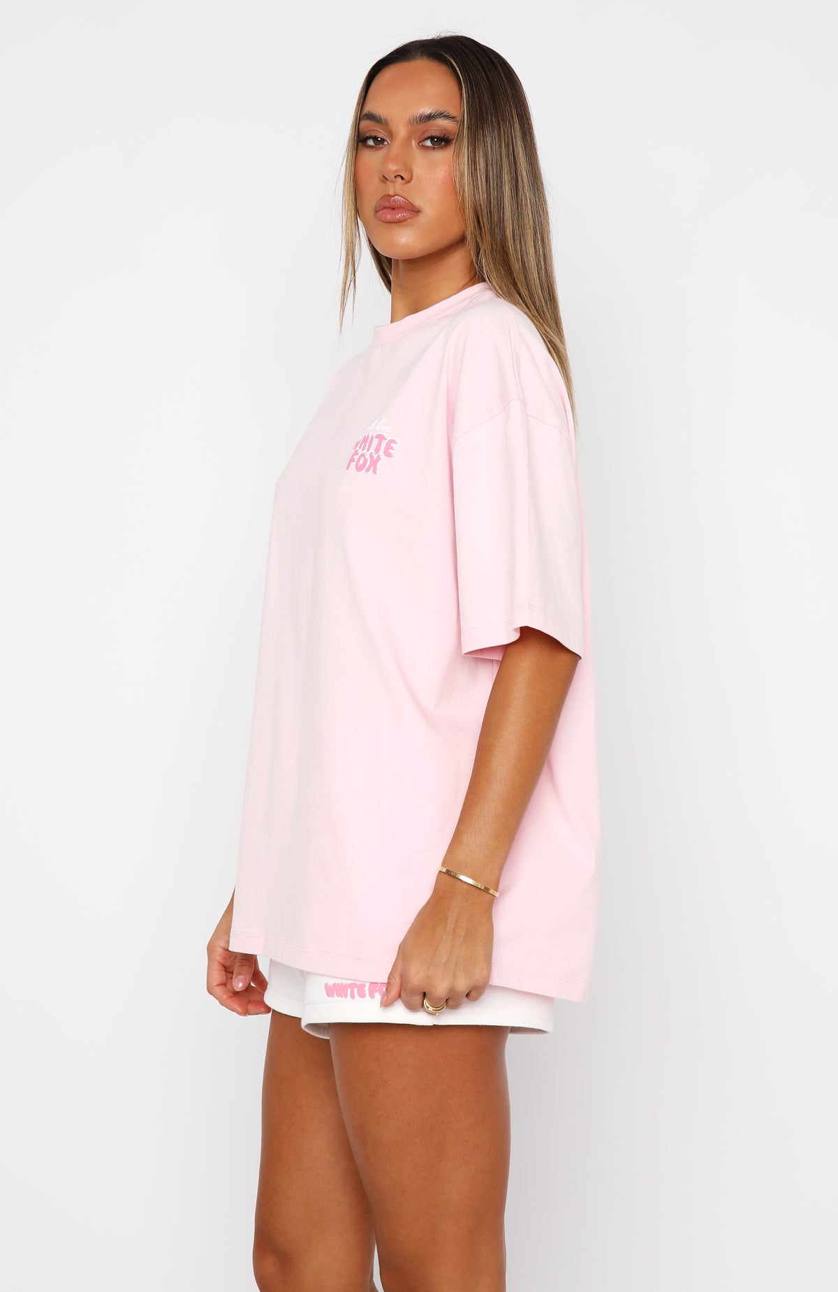 Premium With Love Always Oversized Tee - Baby Pink