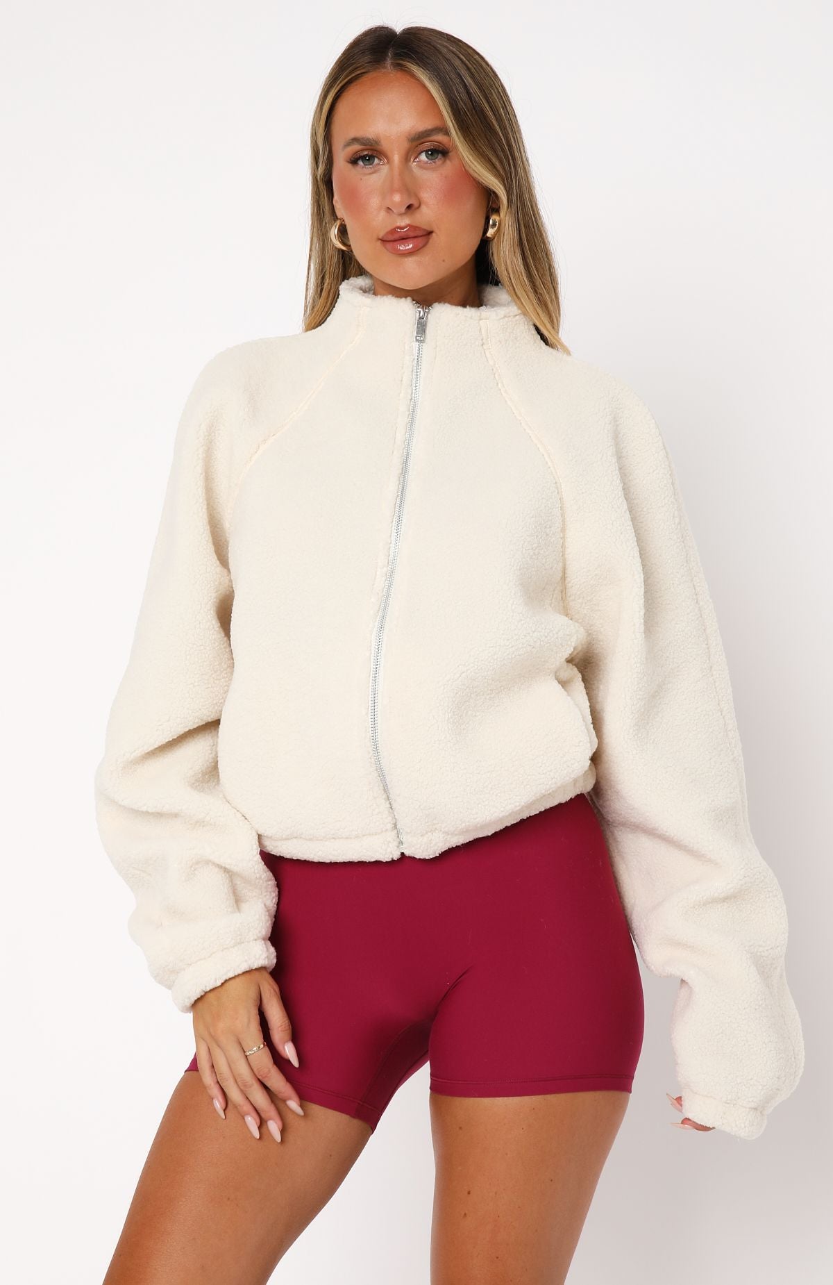 Premium Up The Hill Winter Sweater - Cream