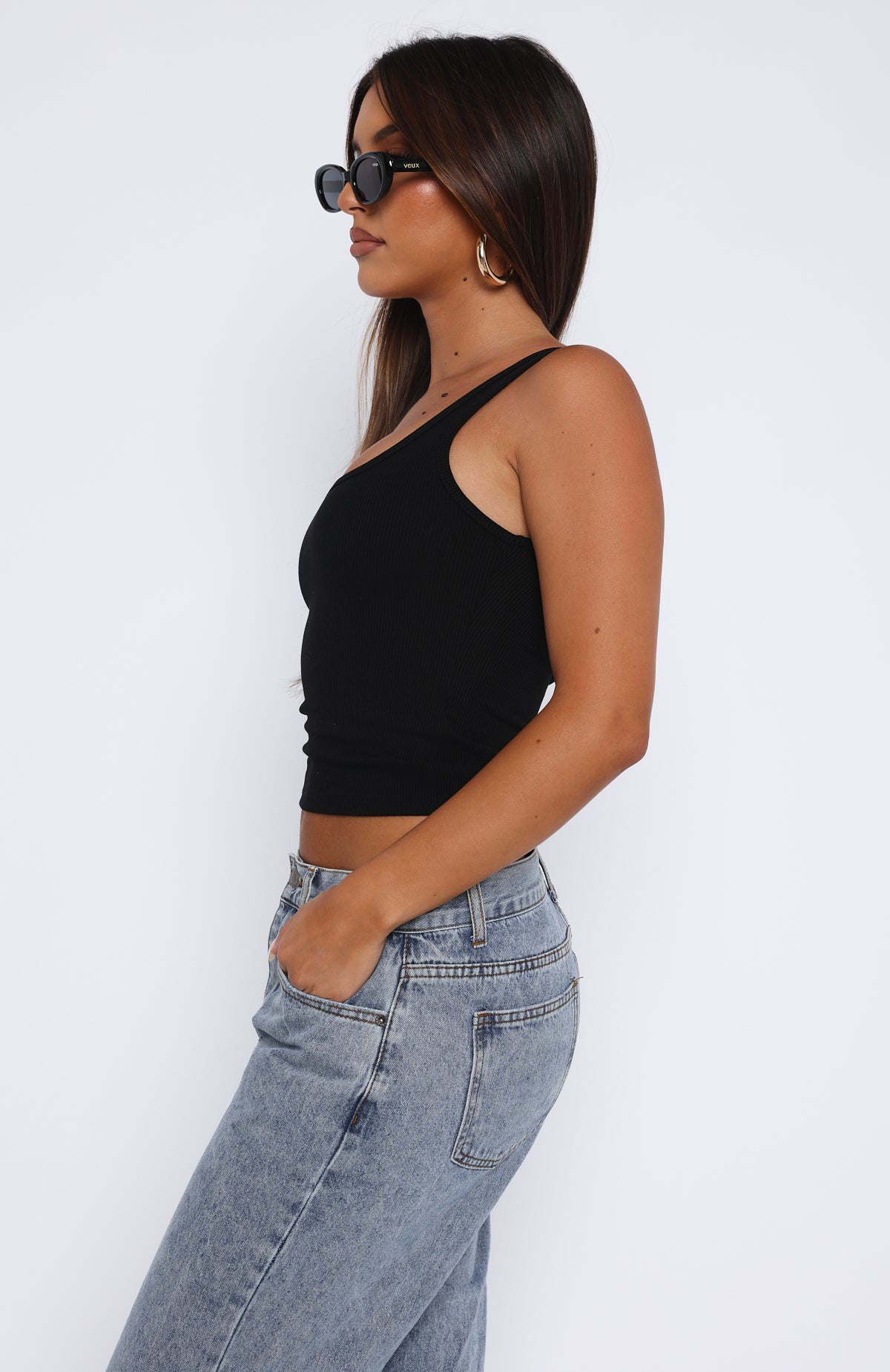 Ultimate Let Me Adore You Ribbed Tank Top - Premium Black