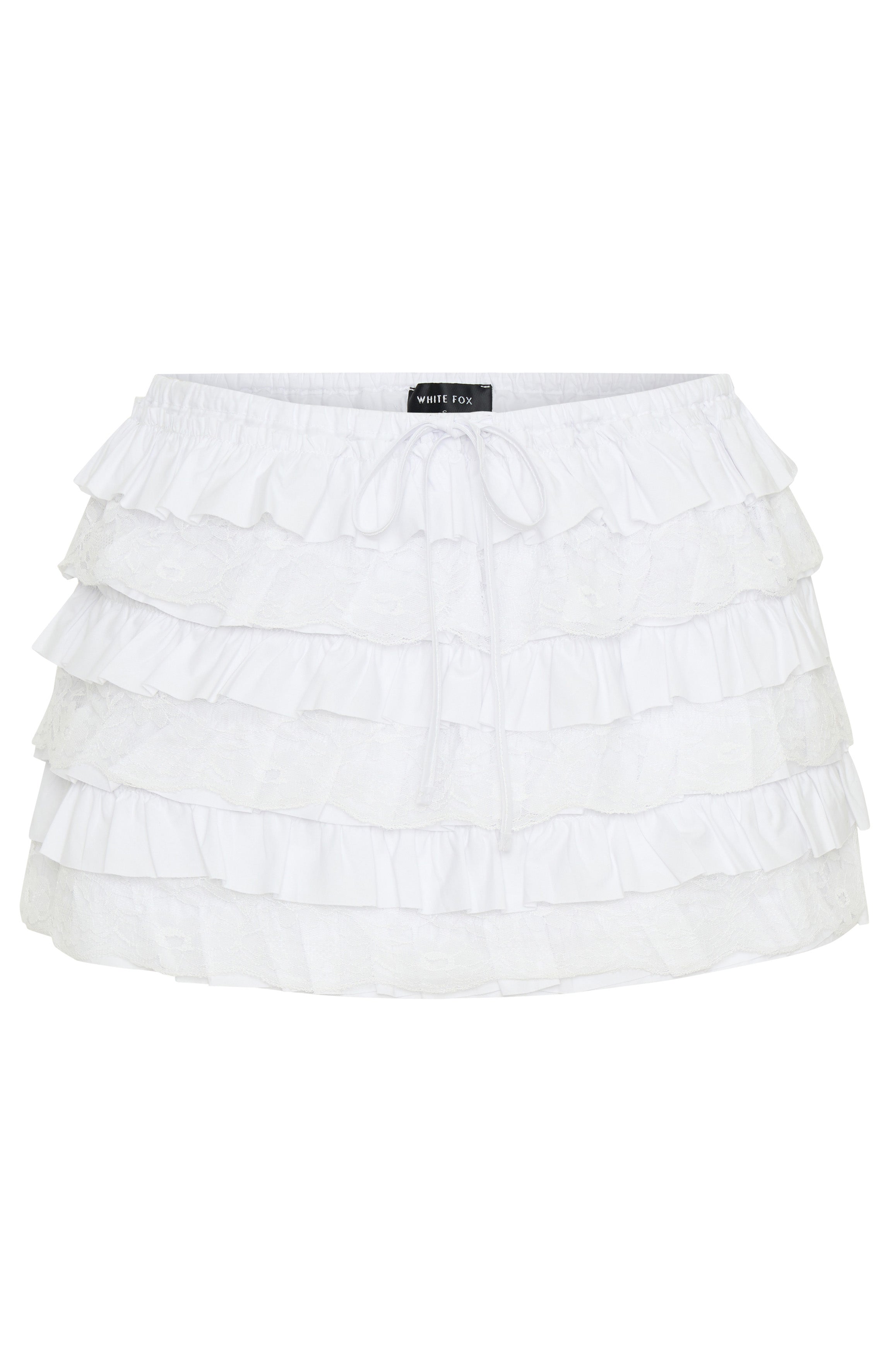 Ultimate Sincerely Me Ruffle Mini Skirt - White | Premium Festival Style