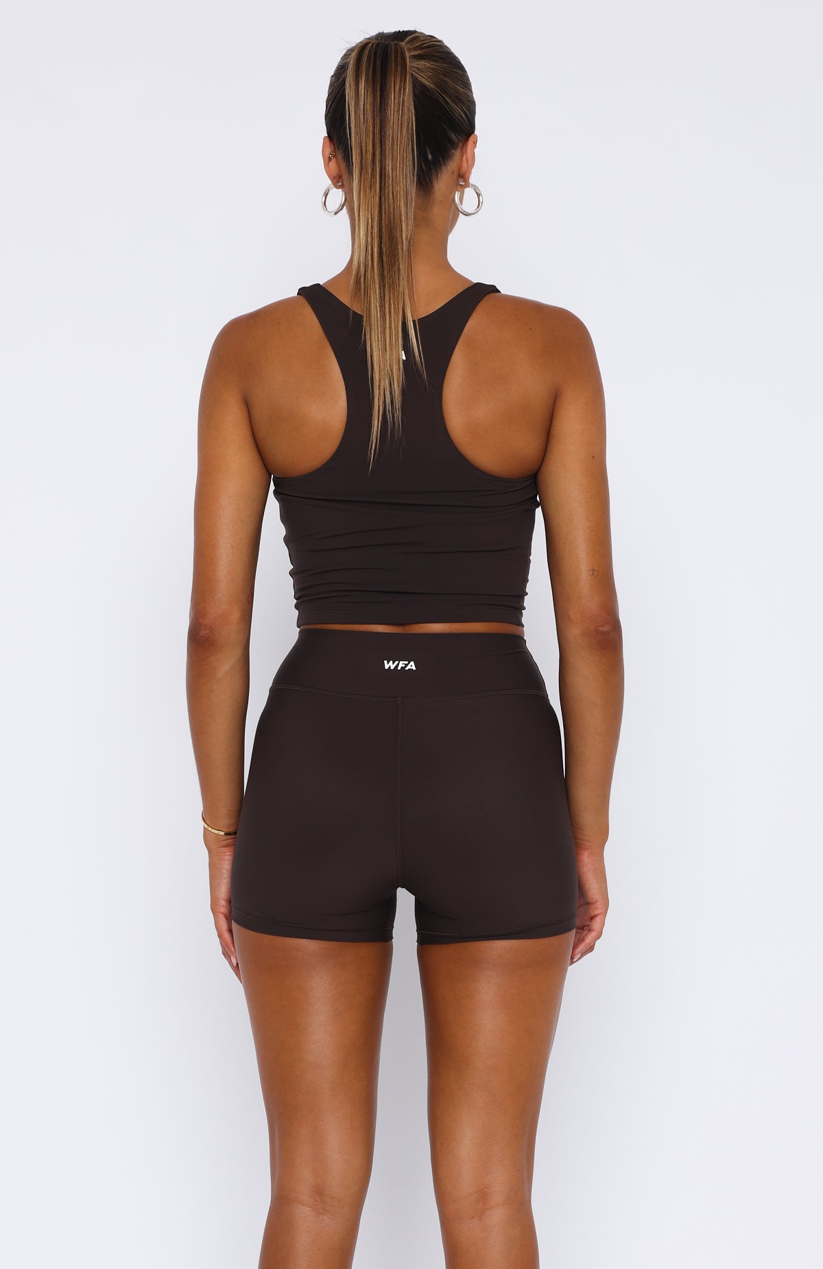 Ultimate Work It Out Crop Top - Espresso