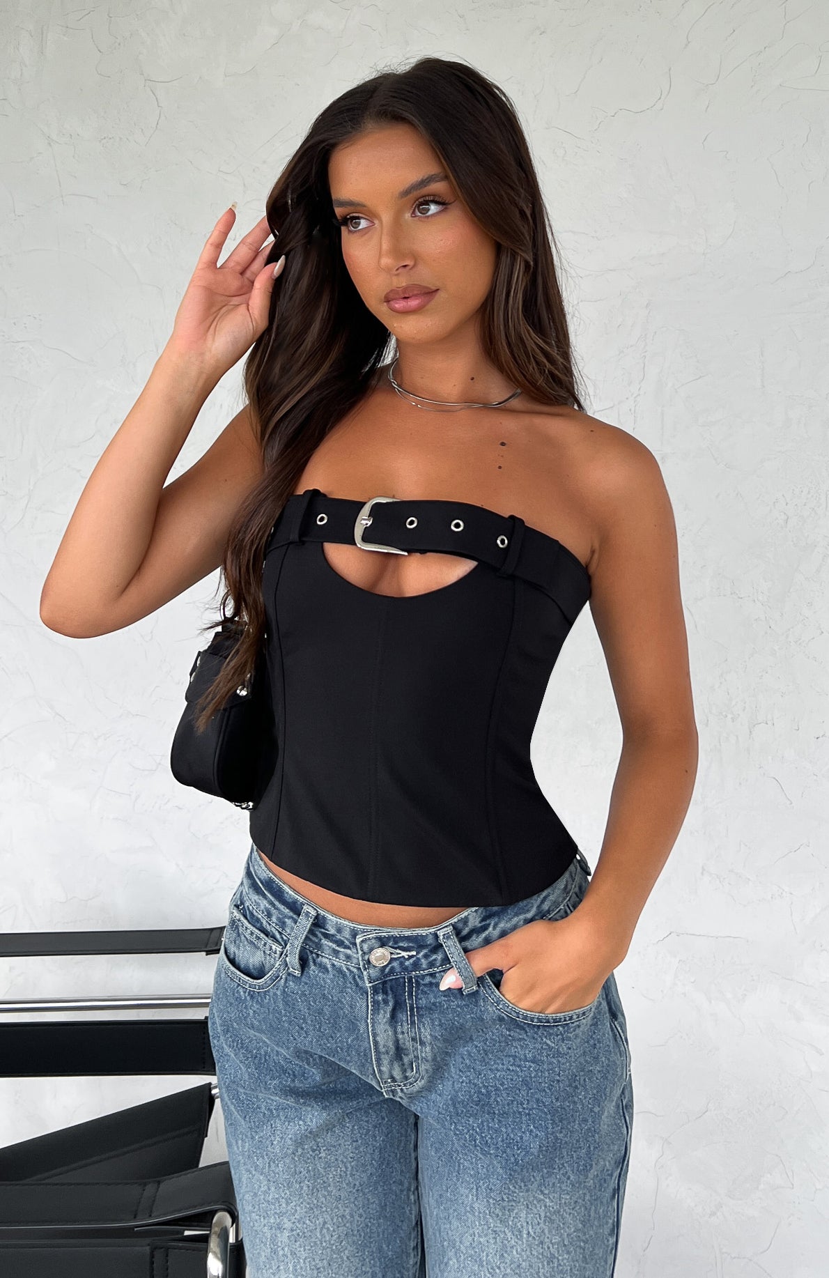 Ultimate Marry The Night Strapless Bustier - Black