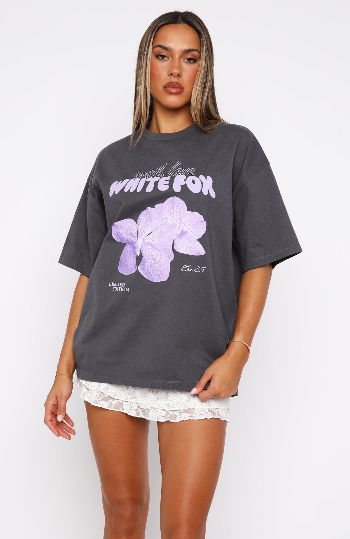 Ultimate Comfort: With Love Forever Oversized Tee Volcanic