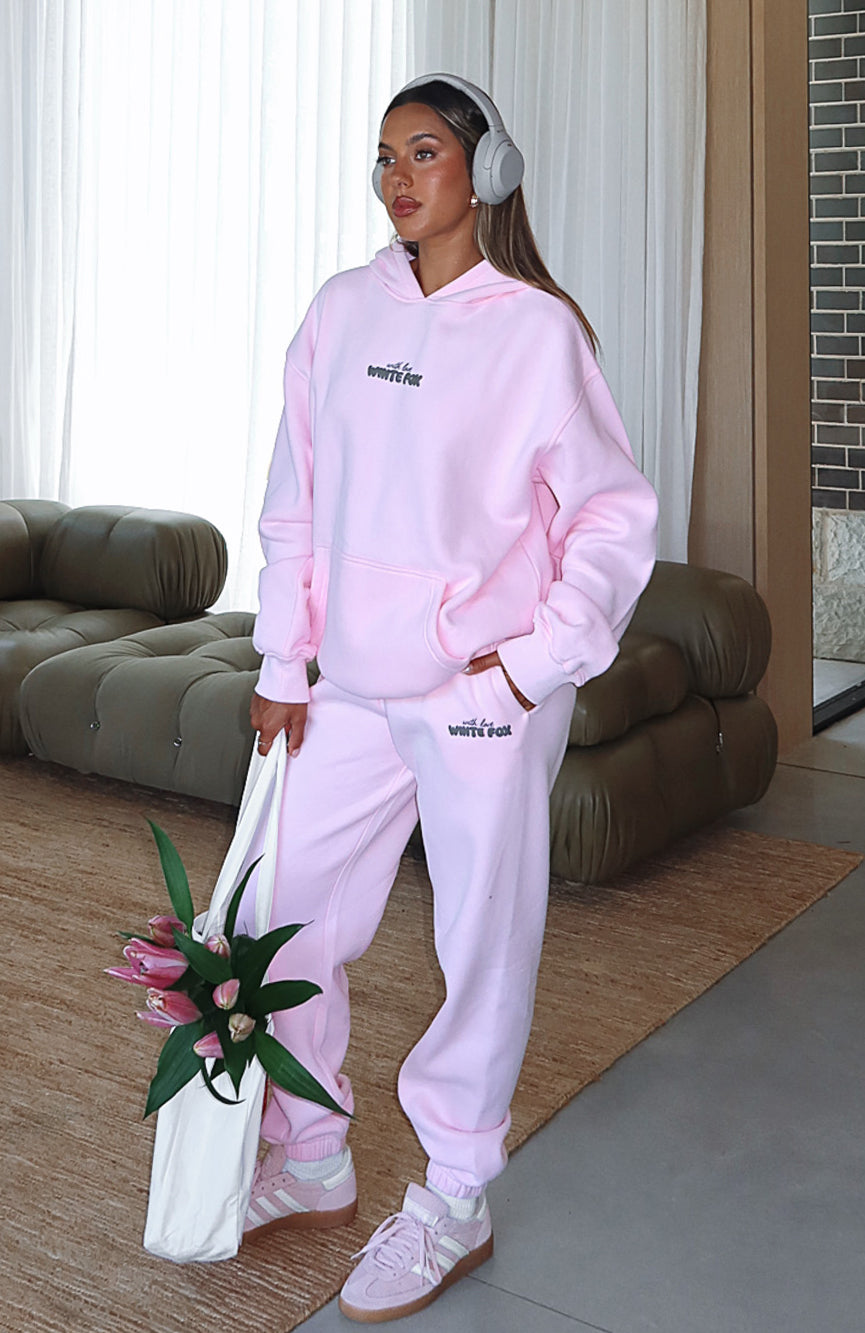 Ultimate Cozy With Love In The Moment Pink Sweatpants