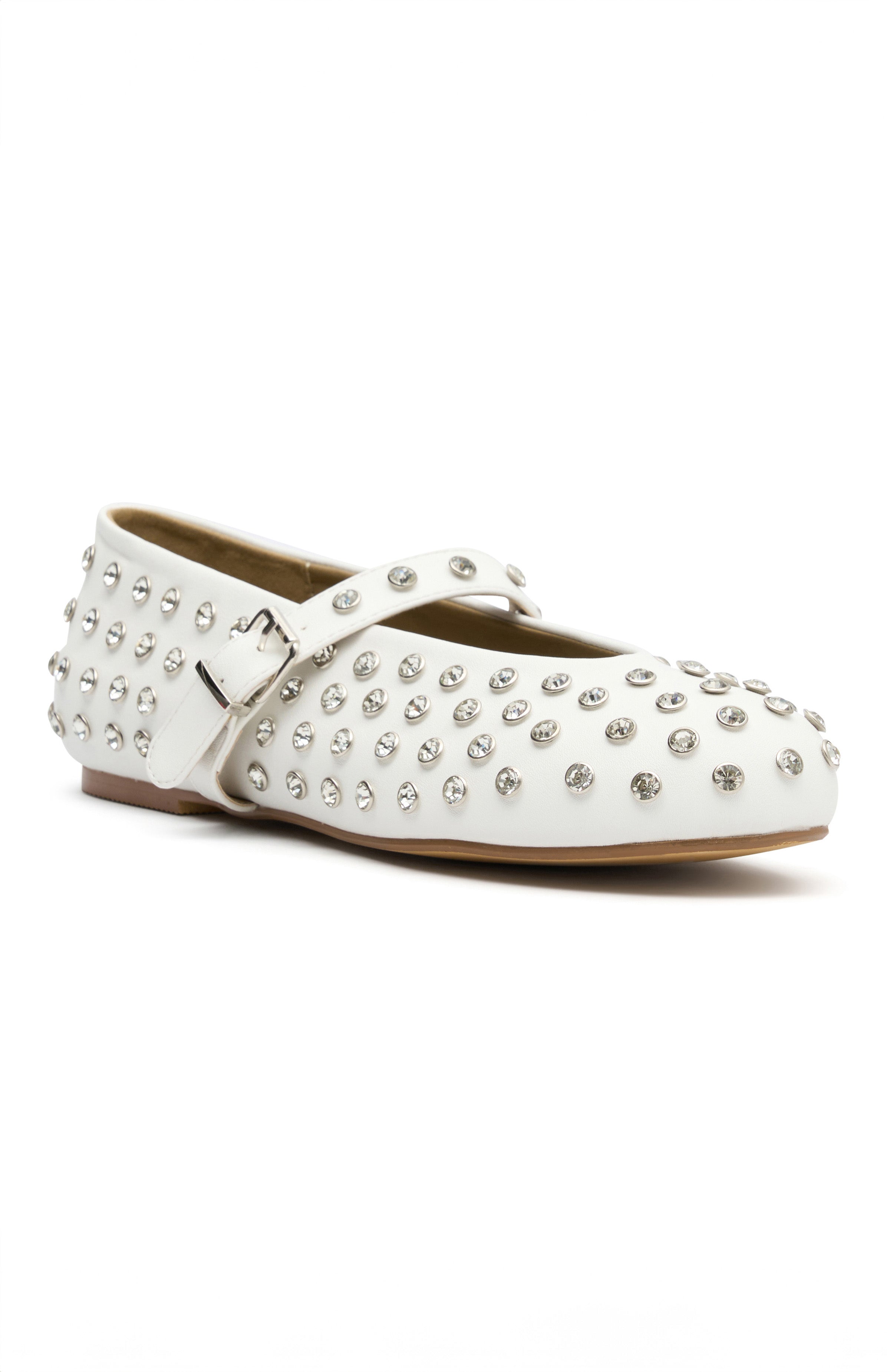 Ultimate Elegance Ballet Flats - White