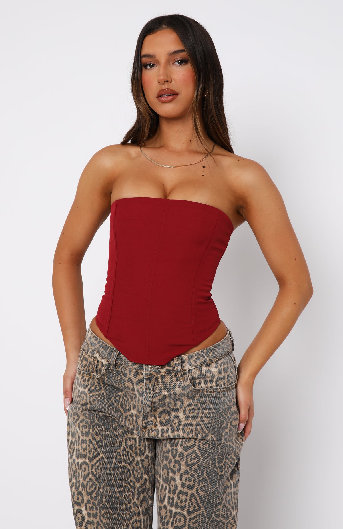 Ultimate Let It Go Strapless Bustier Wine - Premium Style & Comfort