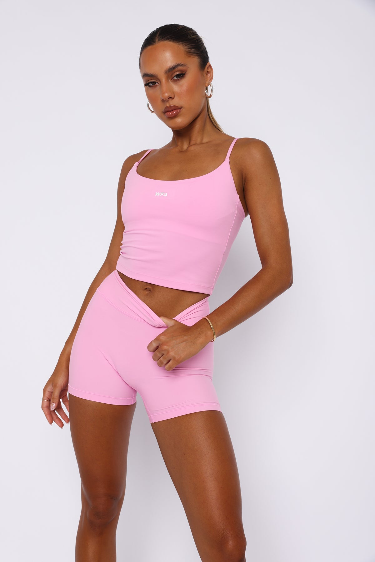 Ultimate More Energy Crop Top - Baby Pink