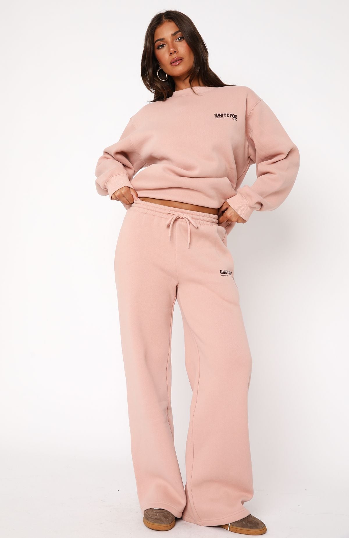 Ultimate Desert Pink Wide Leg Sweatpants - Premium Comfort