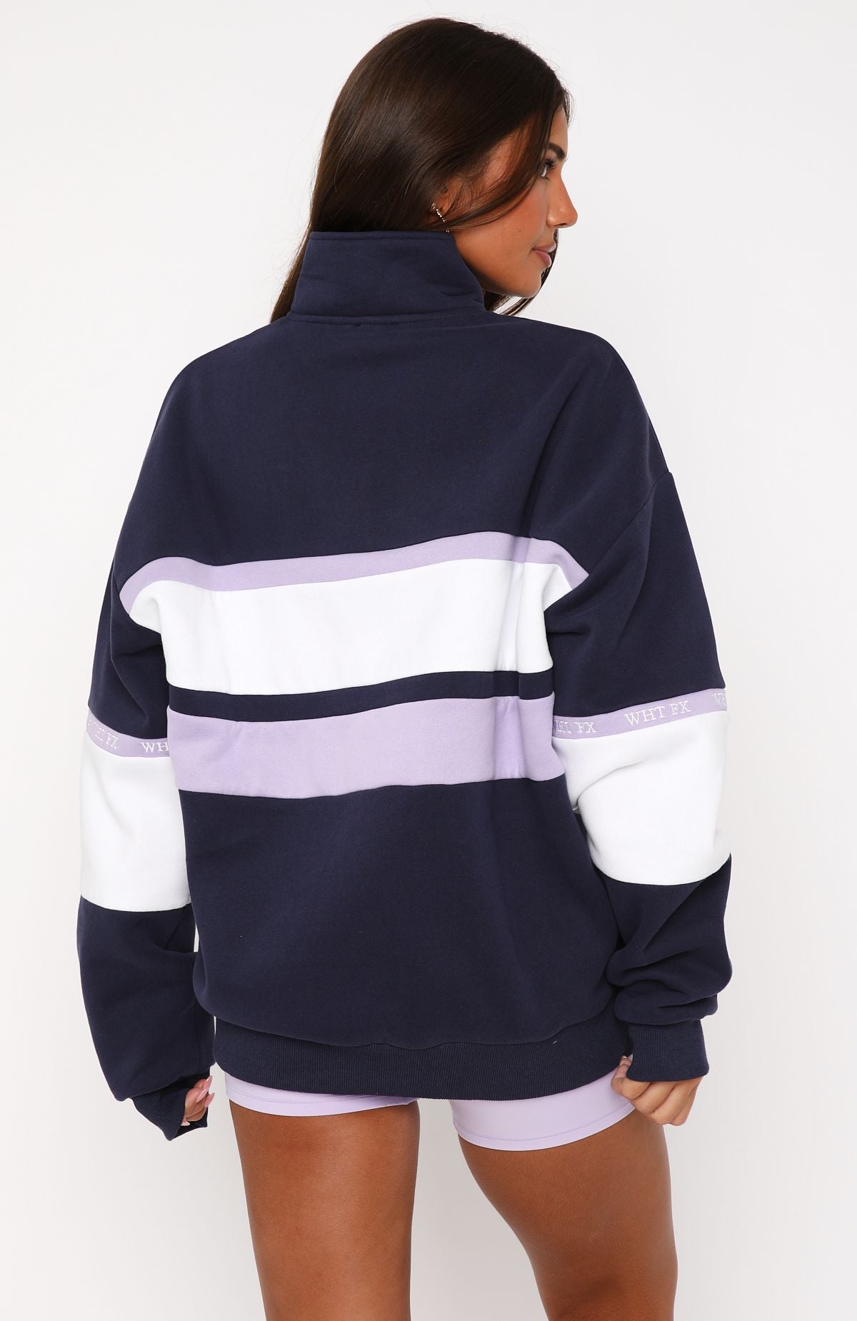 Premium Zip Front Sweater - Navy | Ultimate Comfort