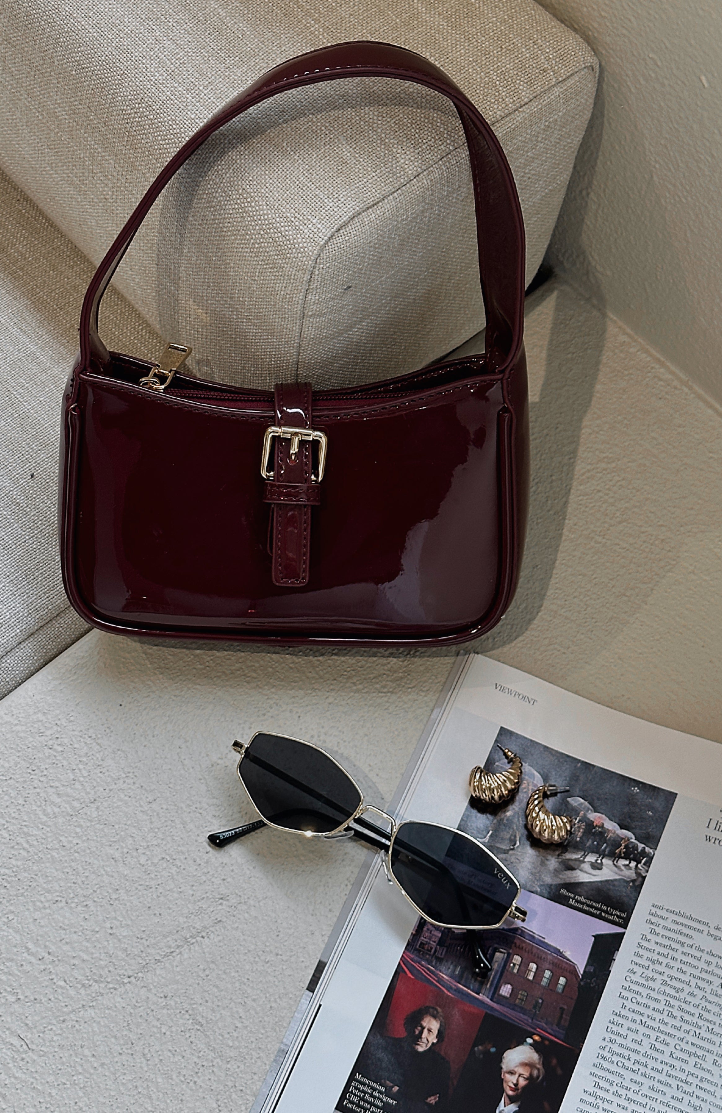 Premium Dionne Shoulder Bag in Cherry Cola - Ultimate Style Upgrade