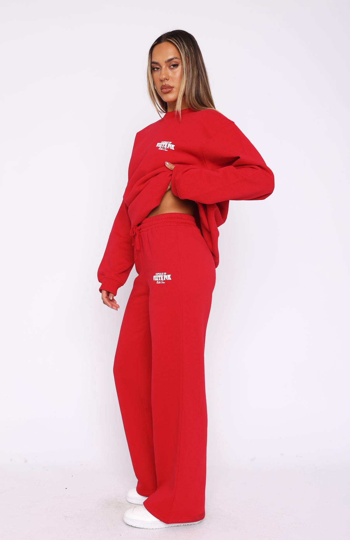 Premium Capsule 9 Rodeo Crew Wide Leg Sweatpants - Ultimate Red