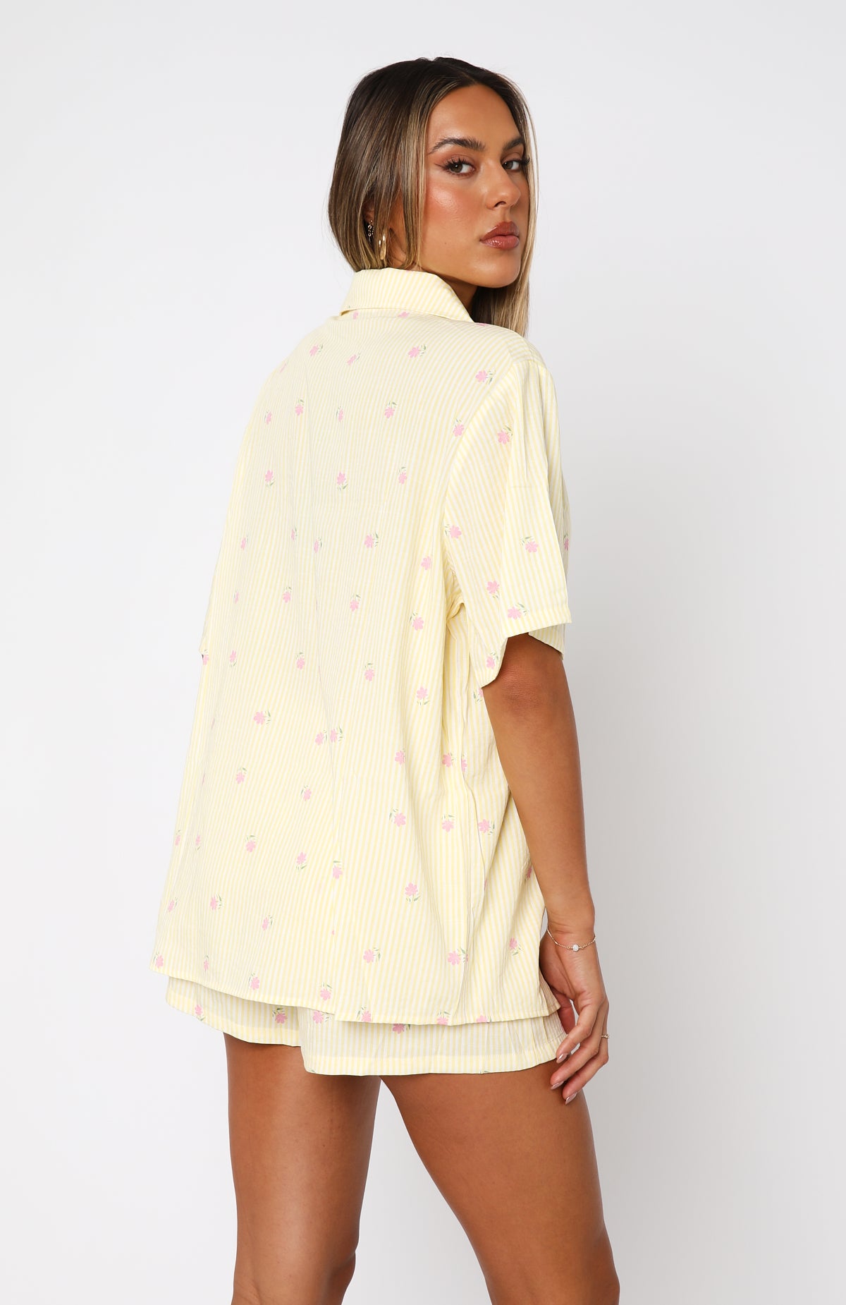 Premium Lemon Meadow Stripe Offline Pyjama Set