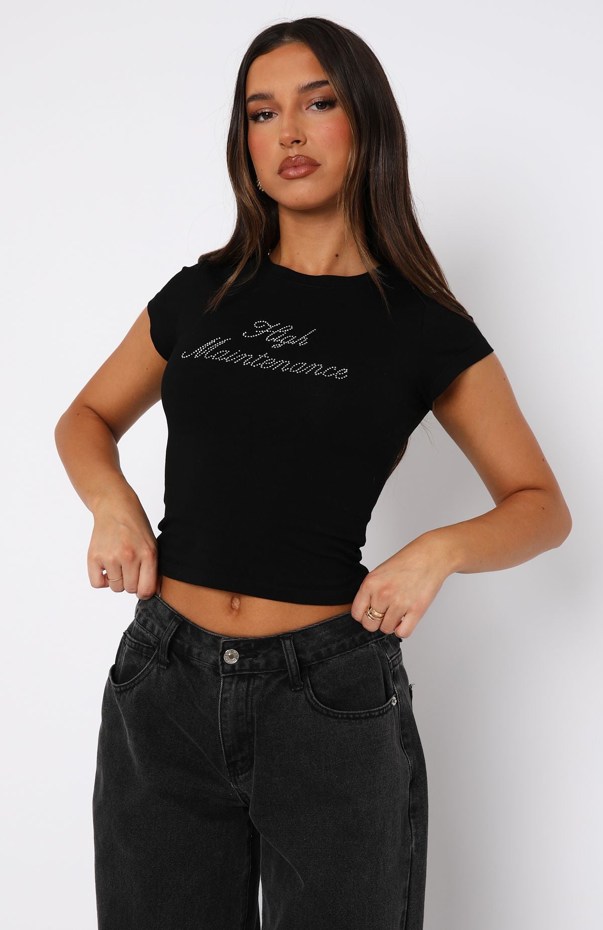 Premium High Maintenance Baby Tee - Ultimate Black Style