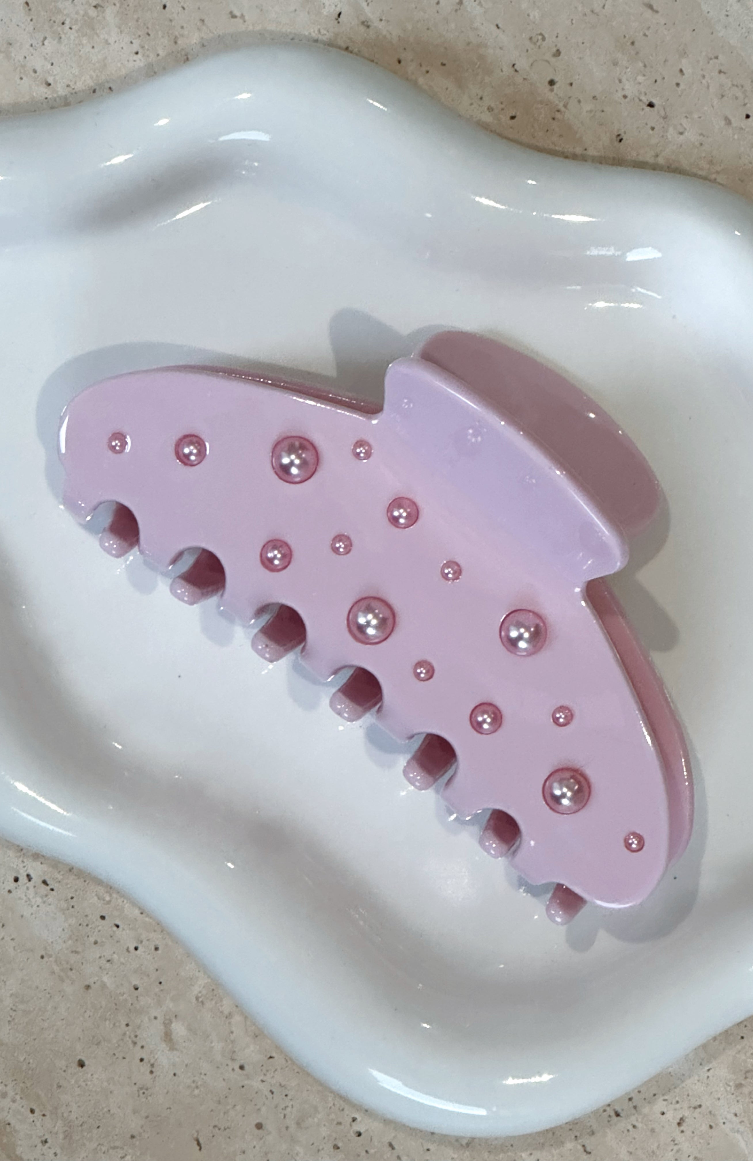 Premium Fiona Hair Clip - Baby Pink Sparkle