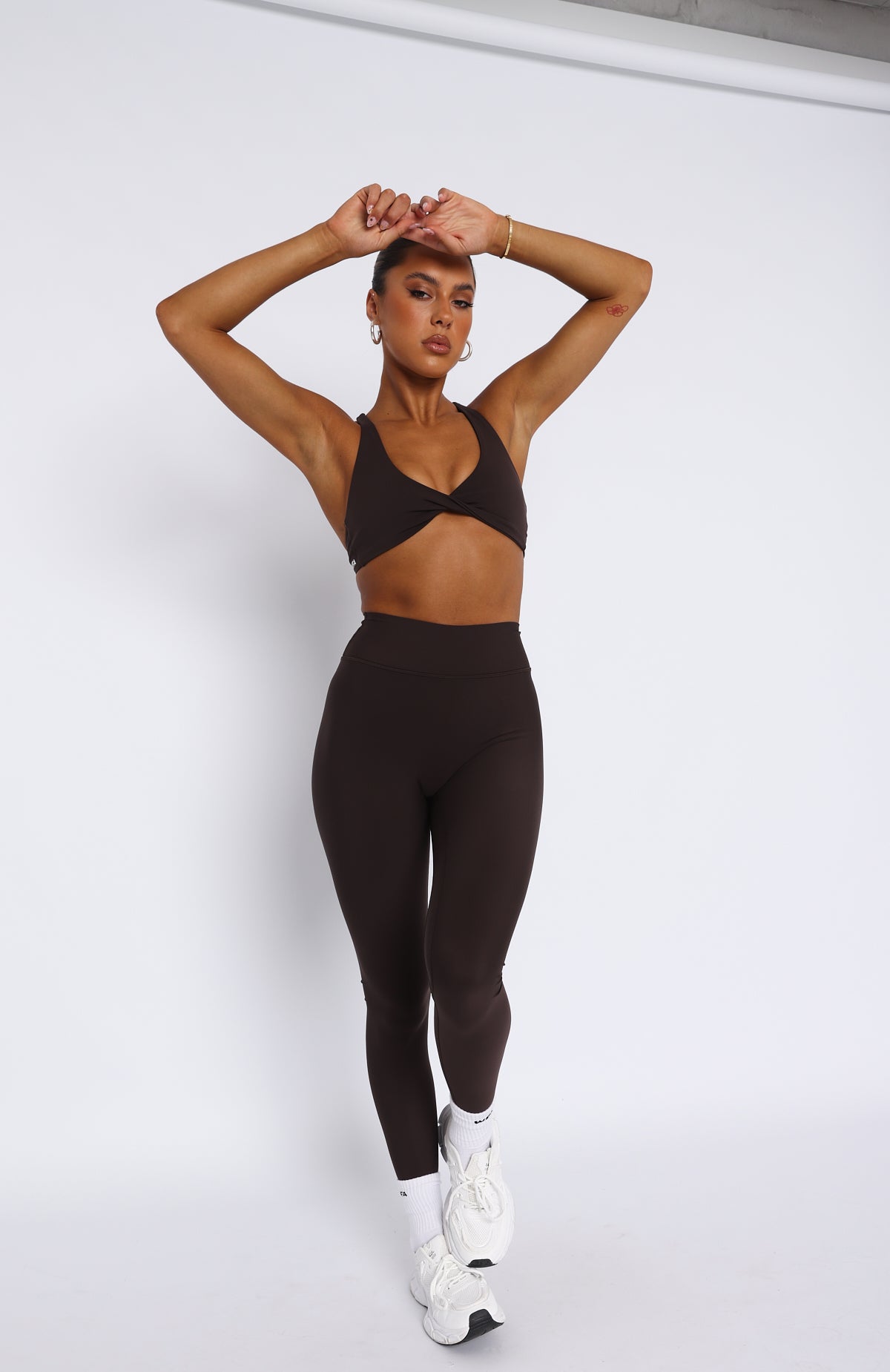 Premium Go Getter High Waisted Leggings - Espresso