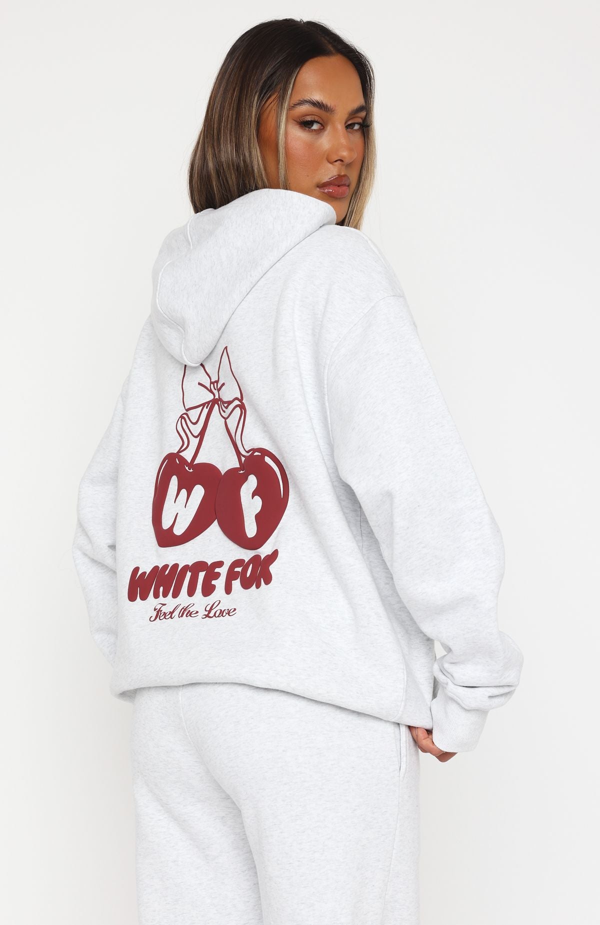 Premium Feel The Love Oversized Hoodie - Ultimate Comfort in Grey Marle