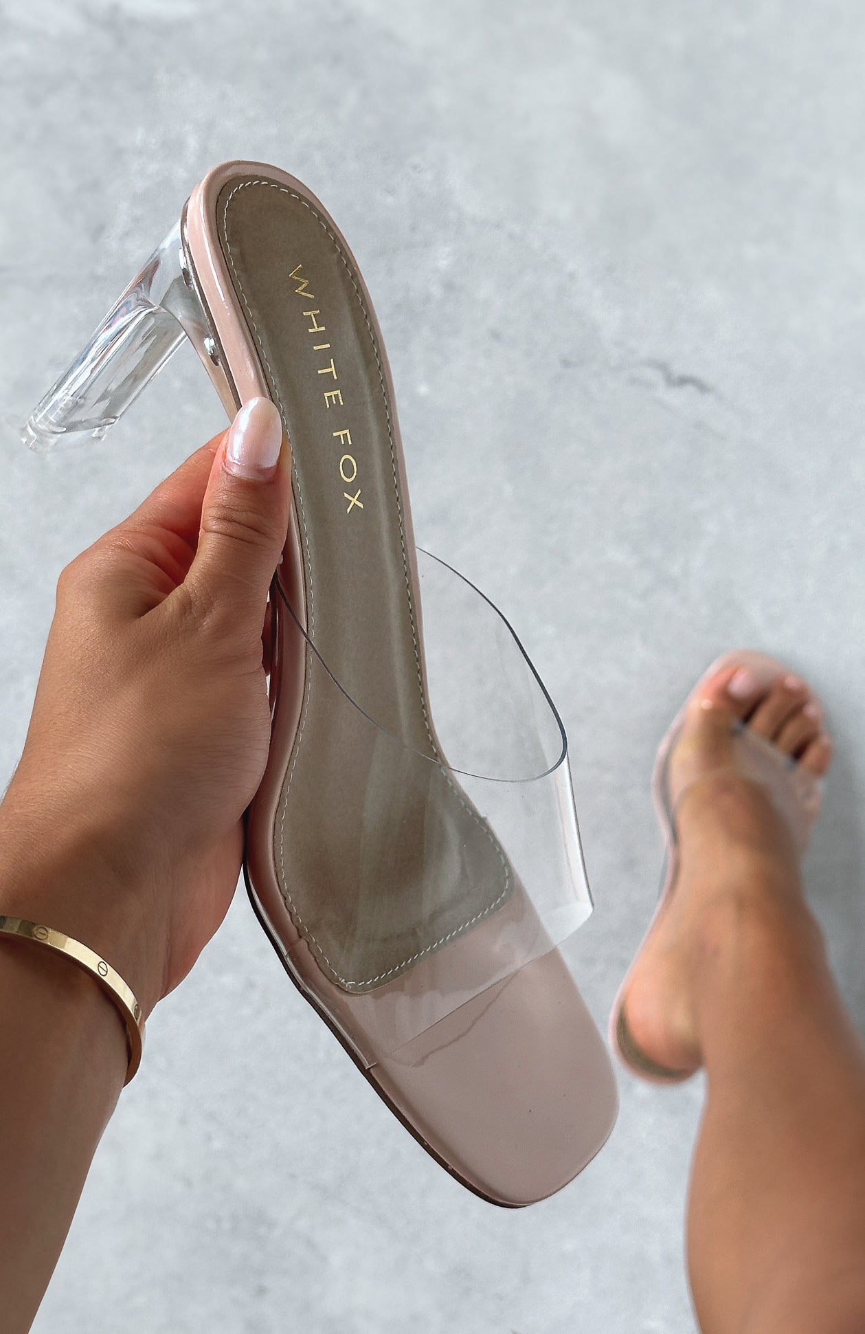 Premium Celeste Mules - Clear Elegance