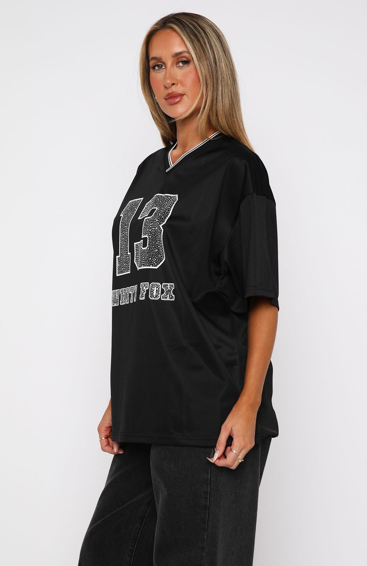 Premium Oversized Jersey Black - Ultimate Comfort & Style