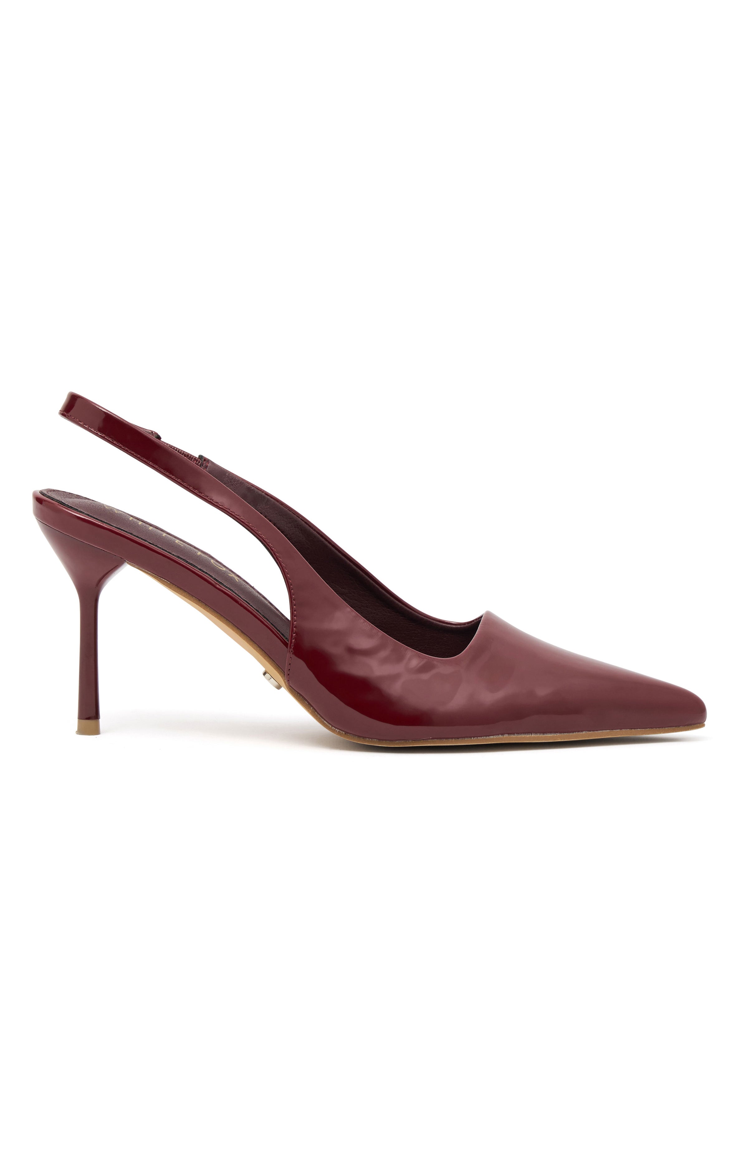 Ultimate Tayte Slingback Heel - Cherry Cola Elegance