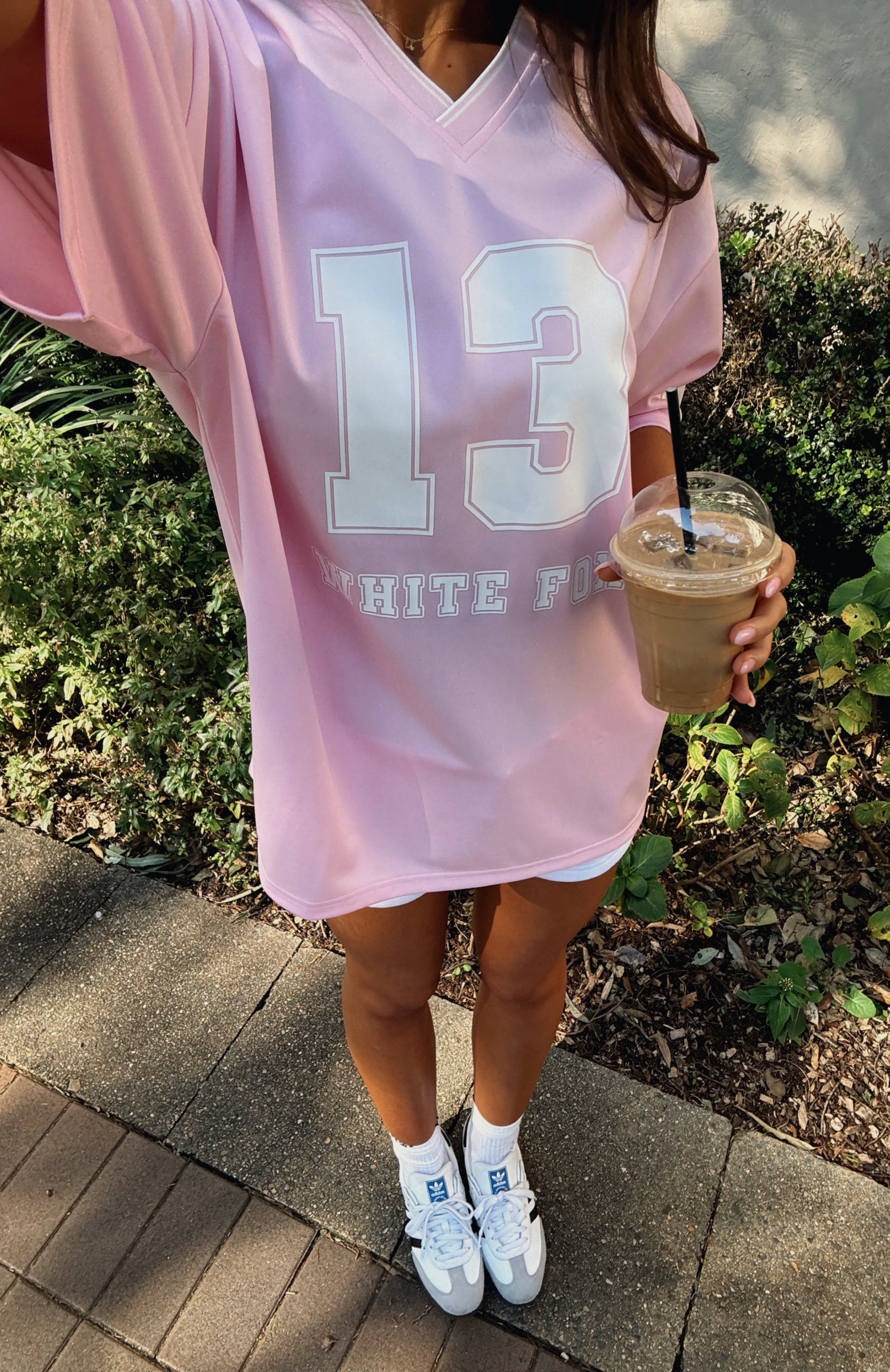 Premium Oversized Pink Jersey - Go For The Shot