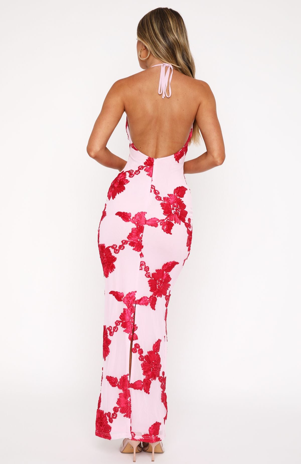 Premium Summer Glam Maxi Dress - Soft Pink