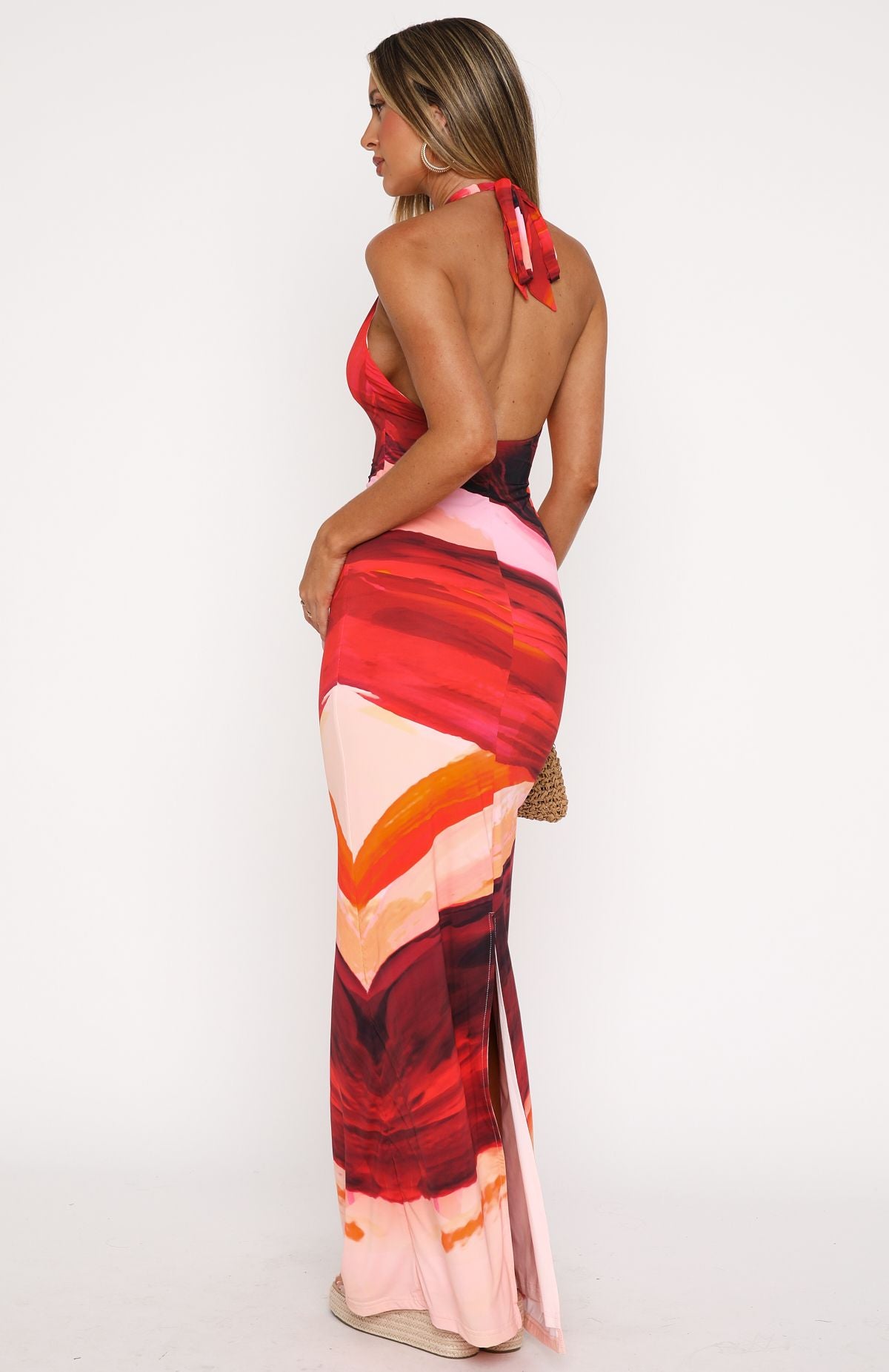 Ultimate Kiwi Kisses Maxi Dress - Sunset Petal