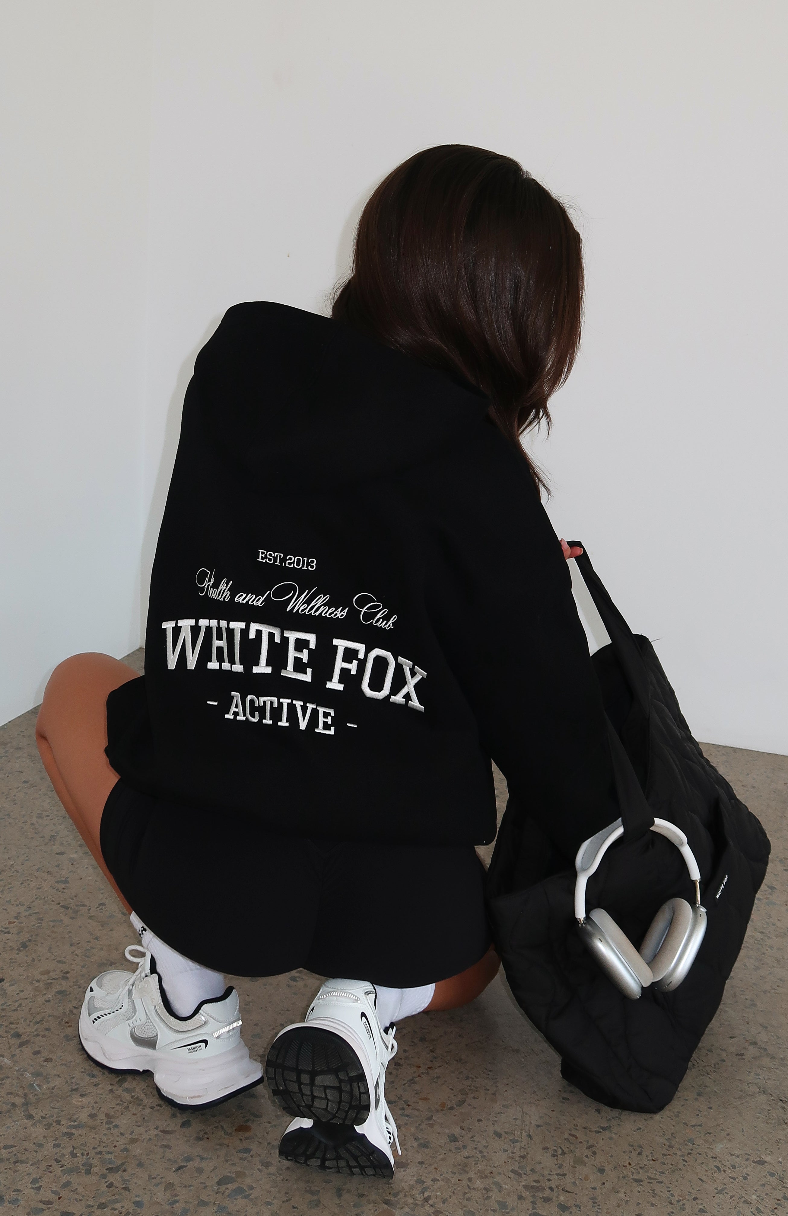 Premium Oversized Hoodie - Black | Ultimate Comfort by White Fox Active