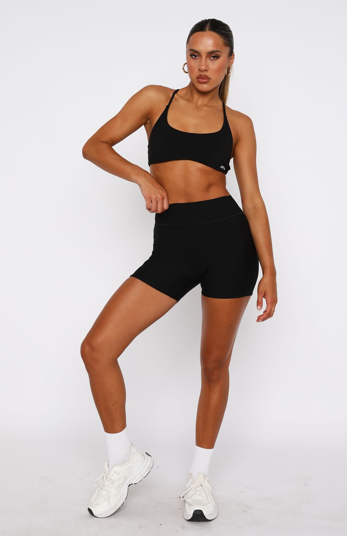 Premium Agile High Waisted Pocket Shorts - Black