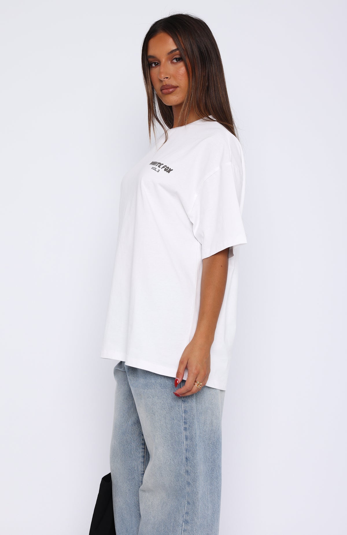 Premium Offstage Graphic Oversized Tee - Ultimate Comfort White