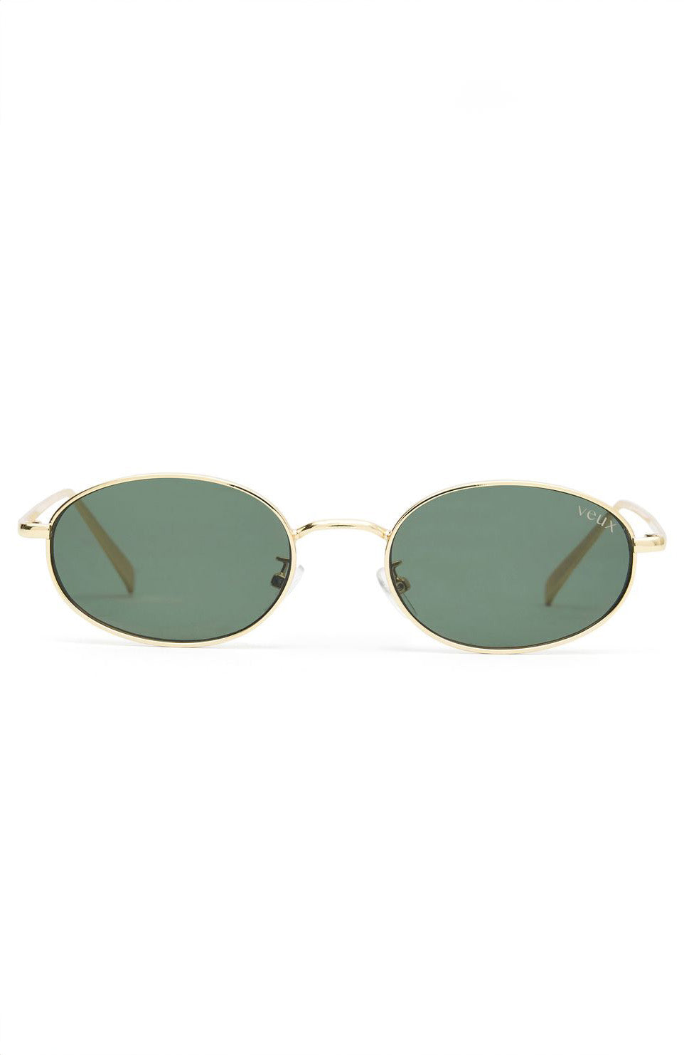 Premium Kora Sunglasses - Gold/Green Frame with Tinted Lenses