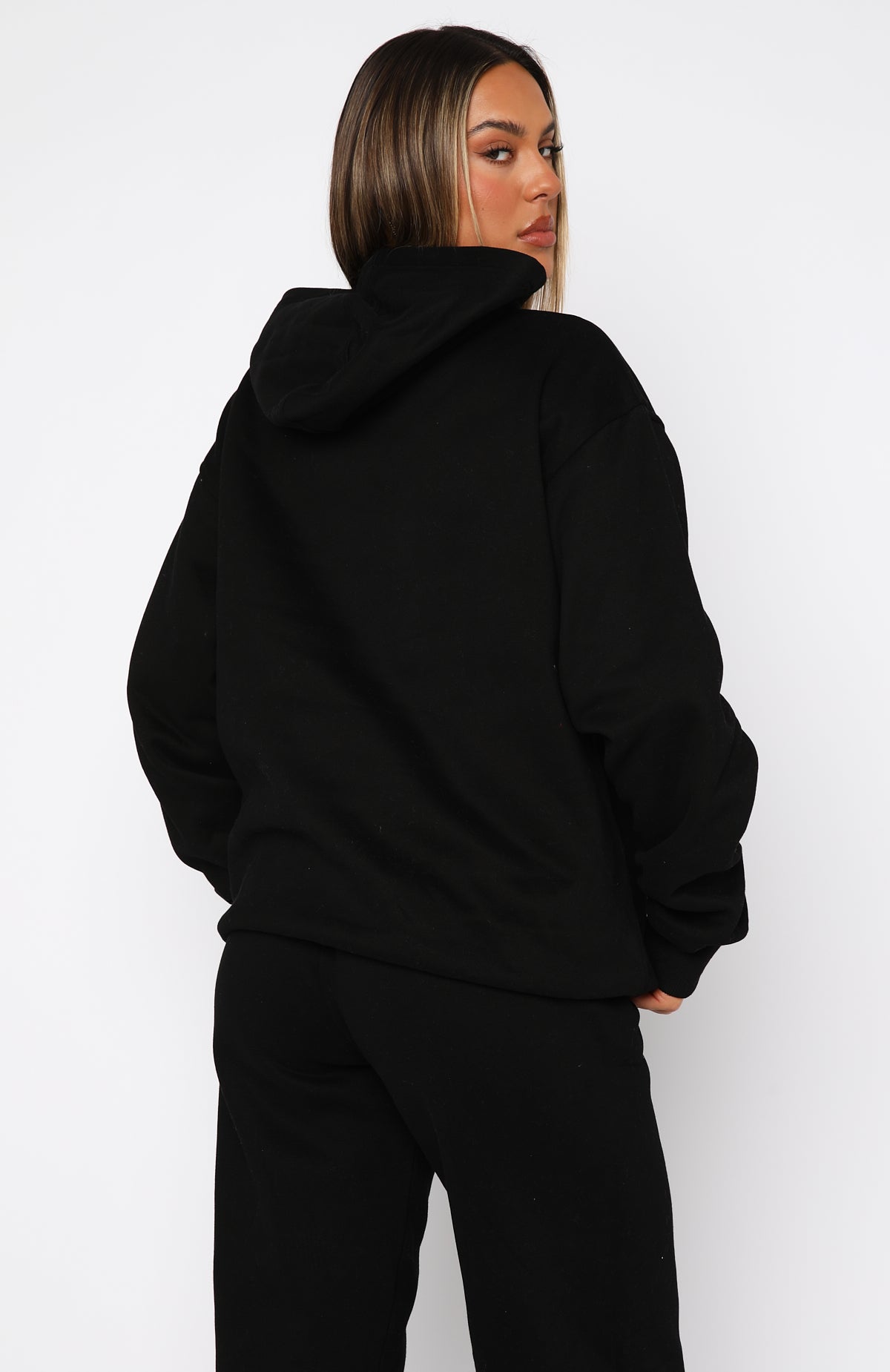 Ultimate Decade Classics Varsity Oversized Hoodie - Black