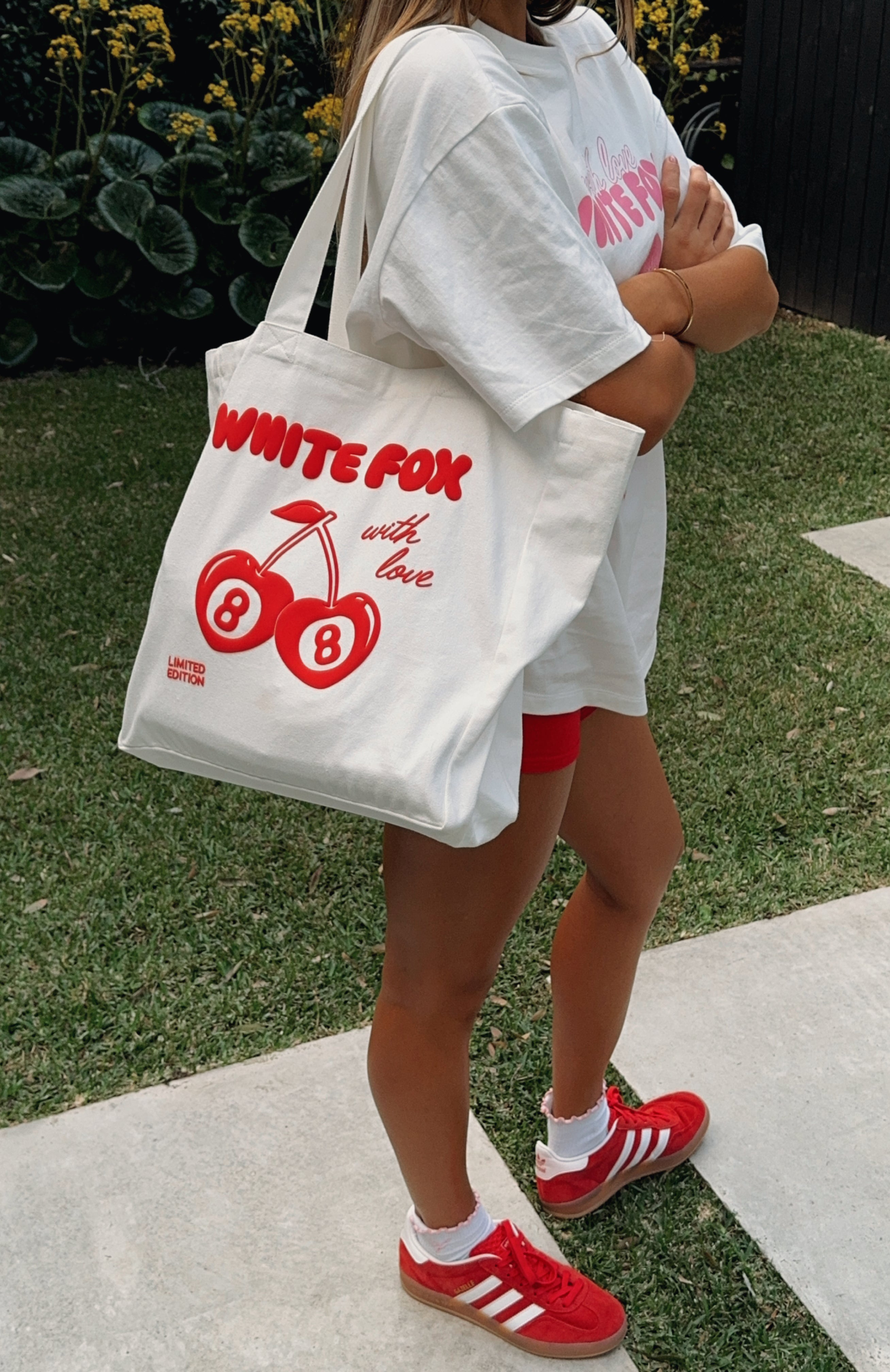 Premium White Fox Tote Bag - Carry With Love