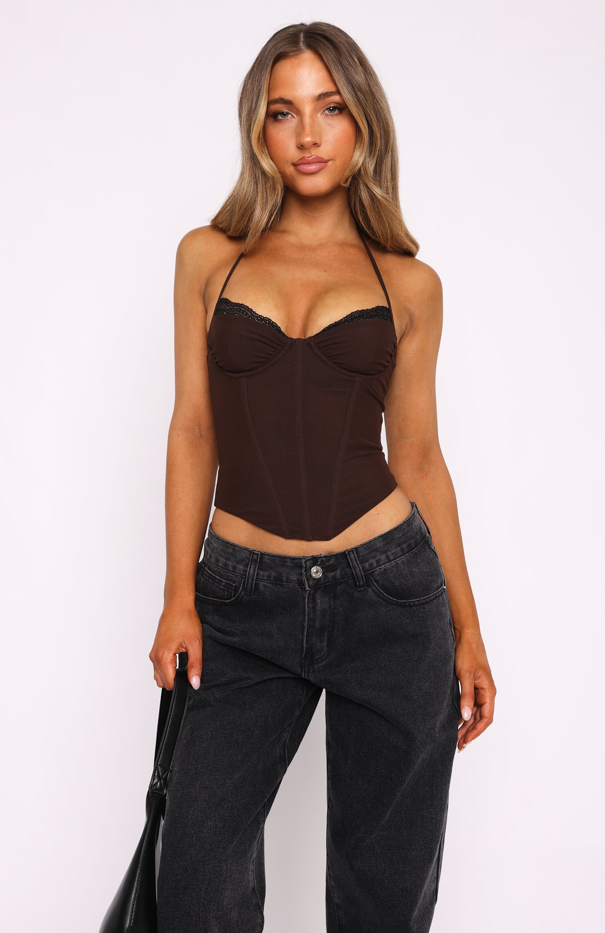 Premium 99 Problems Chocolate Bustier