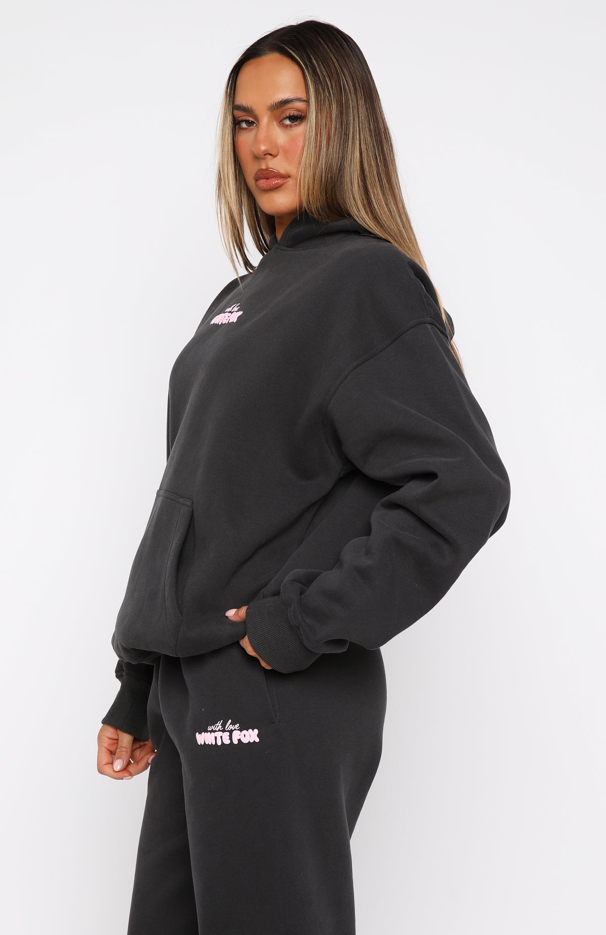 Premium With Love In The Moment Oversized Hoodie - Ultimate Comfort Charcoal