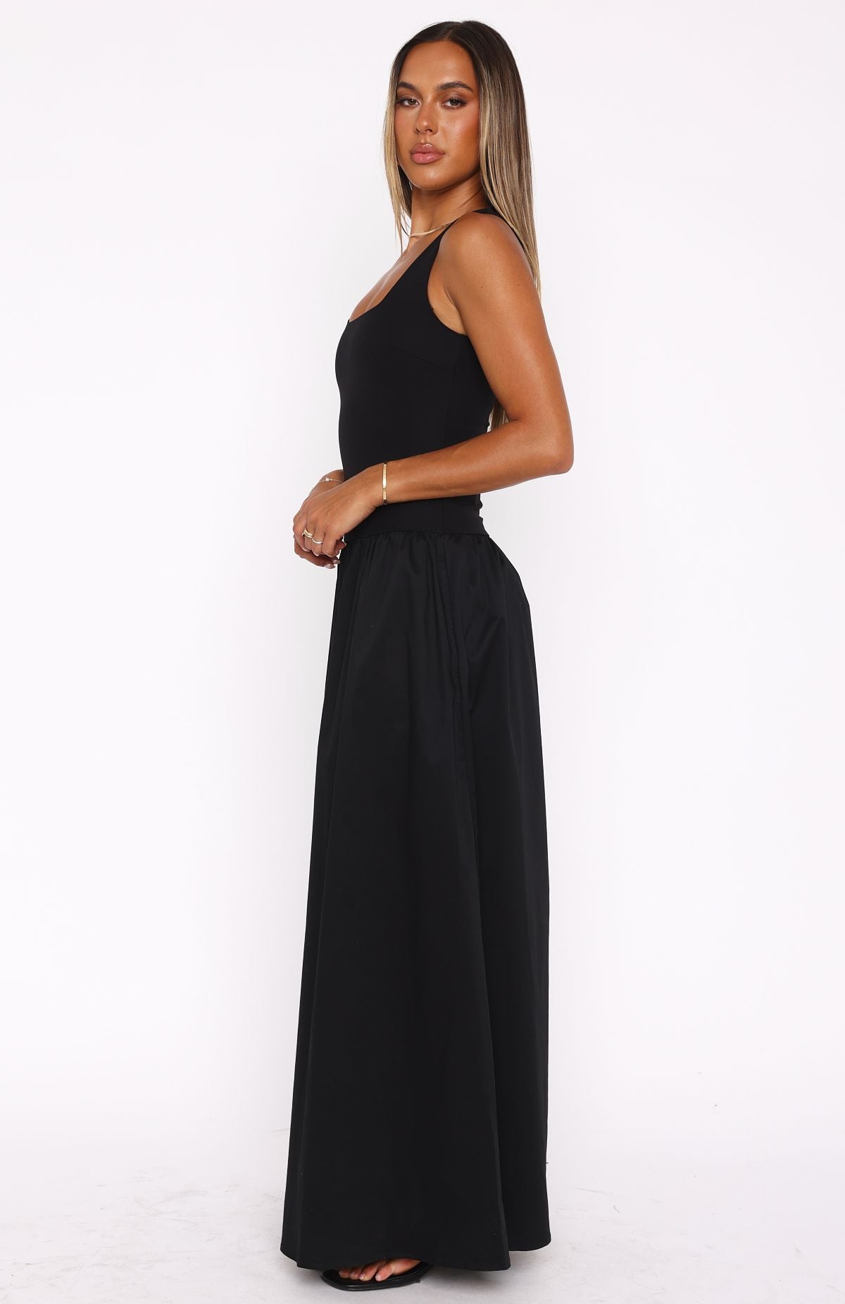 Ultimate Summer Delight Maxi Dress - Black | Premium Cotton Blend