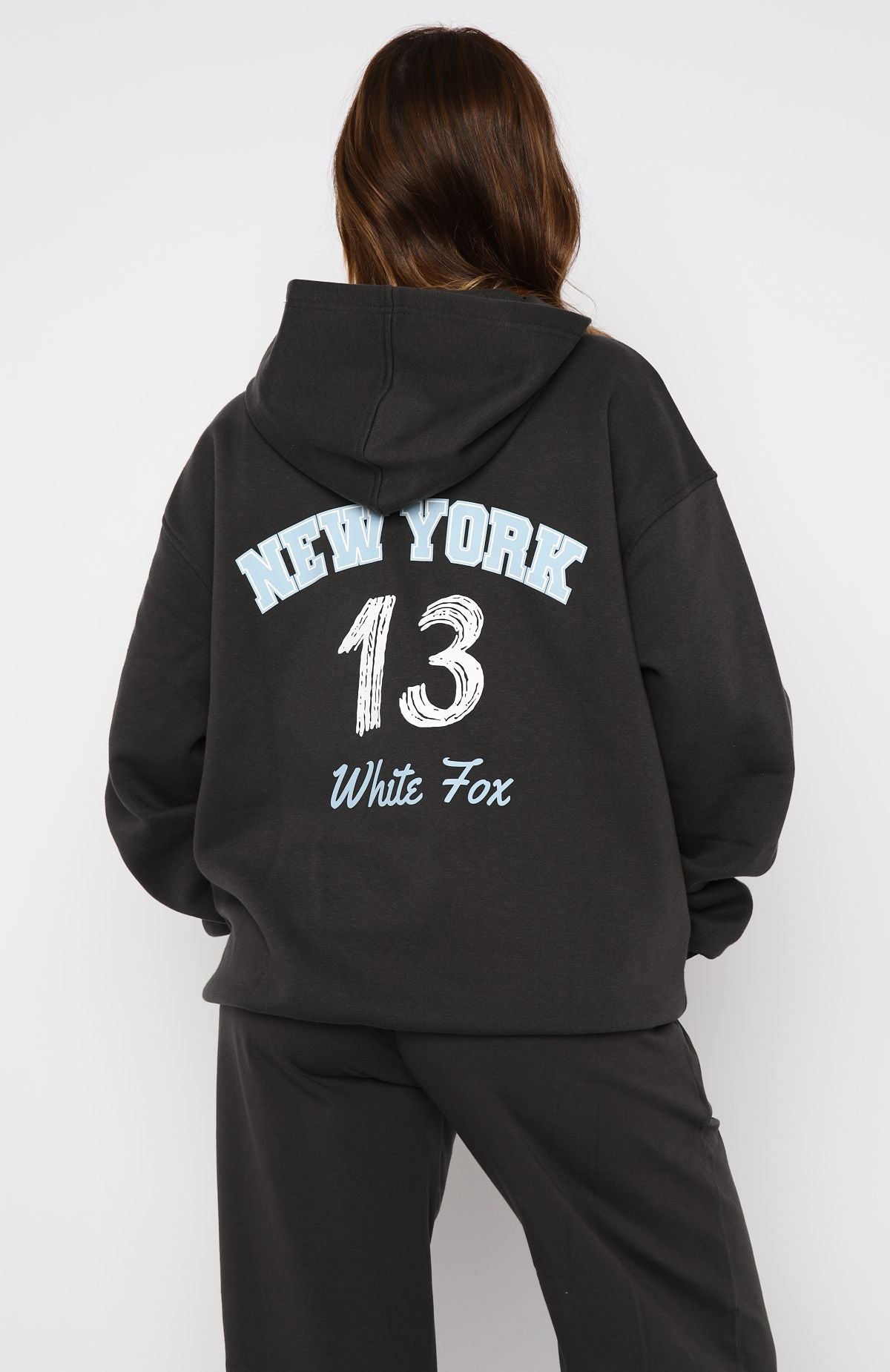 Premium Team New York Oversized Hoodie - Ultimate Comfort in Charcoal