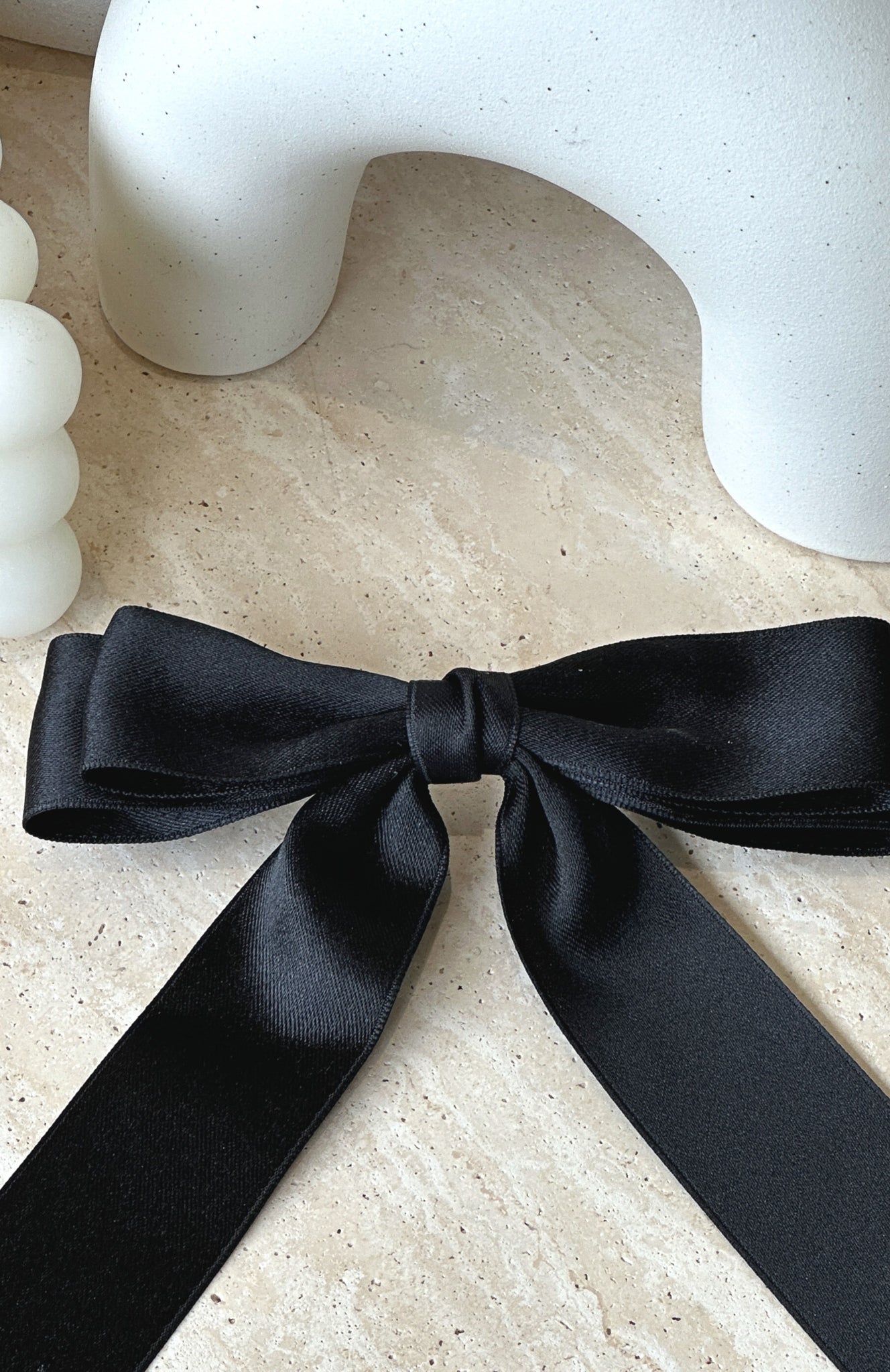 Premium Sweet Serenity Bow Hair Clip - Black | Ultimate Style Upgrade