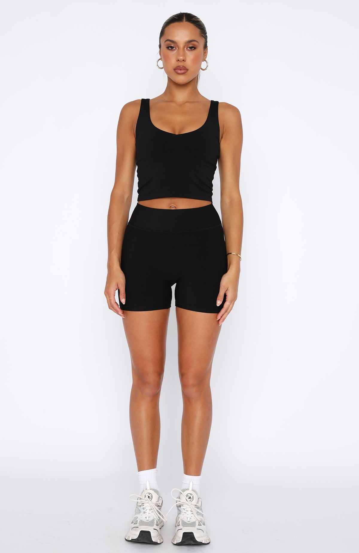 Premium Endurance Scrunch High Waisted Shorts - Black