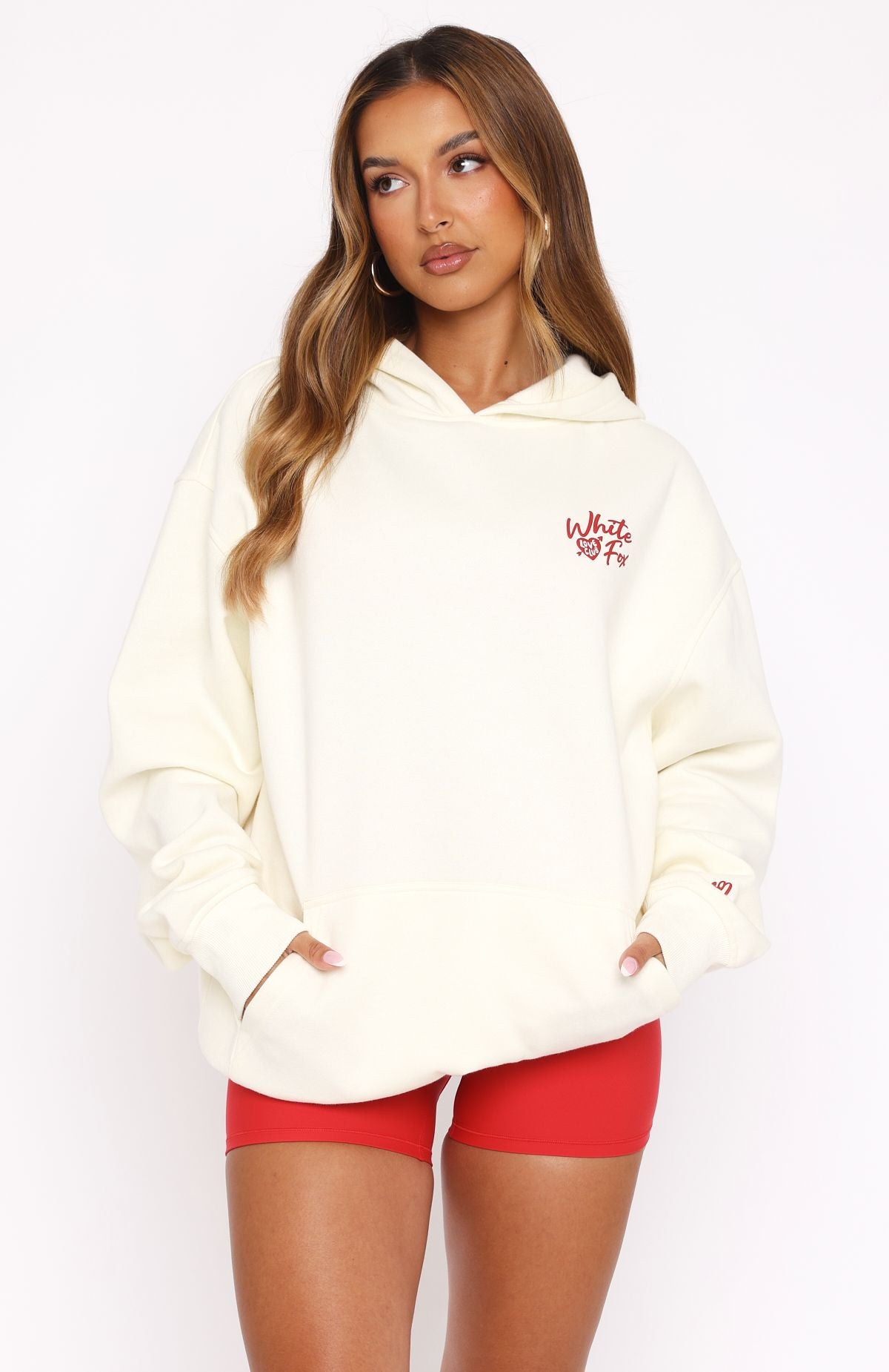 Premium Be My Lover Oversized Hoodie - Ultimate Comfort in Cream