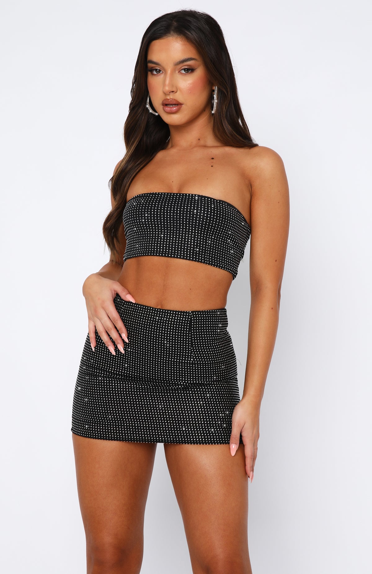 Ultimate Statement Outta Control Crop Black